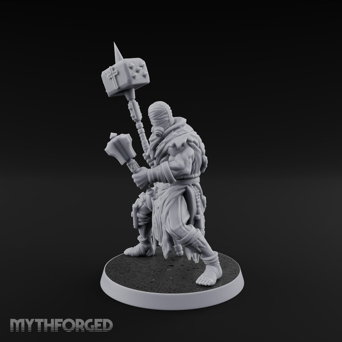 Rallying the Faithful Human Zealot A Miniature for Dungeons and Dragons, Pathfinder or other TTRPGs