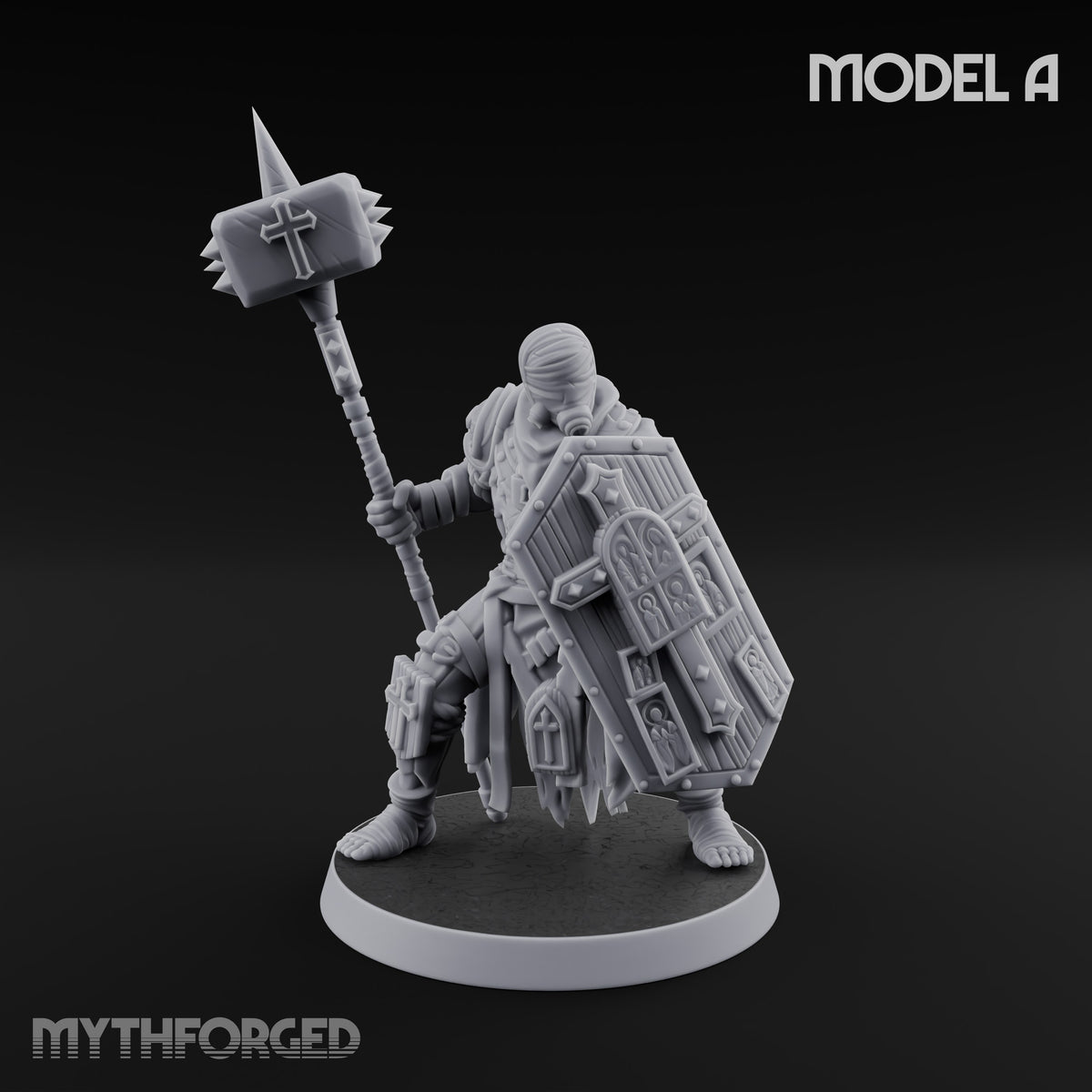 Rallying the Faithful Human Zealot A Miniature for Dungeons and Dragons, Pathfinder or other TTRPGs