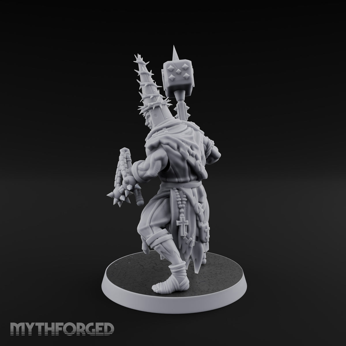 Rallying the Faithful Human Zealot A Miniature for Dungeons and Dragons, Pathfinder or other TTRPGs