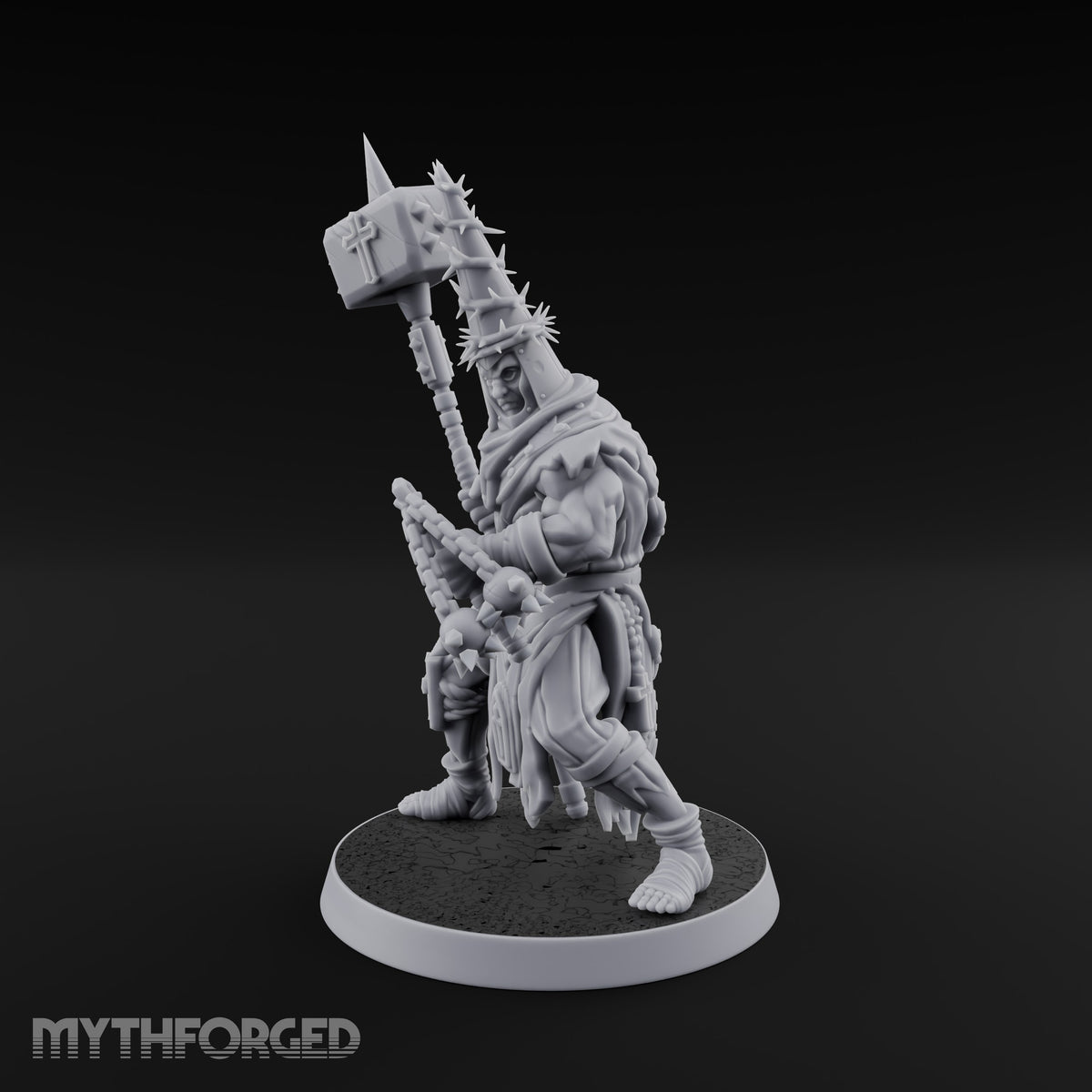 Rallying the Faithful Human Zealot A Miniature for Dungeons and Dragons, Pathfinder or other TTRPGs
