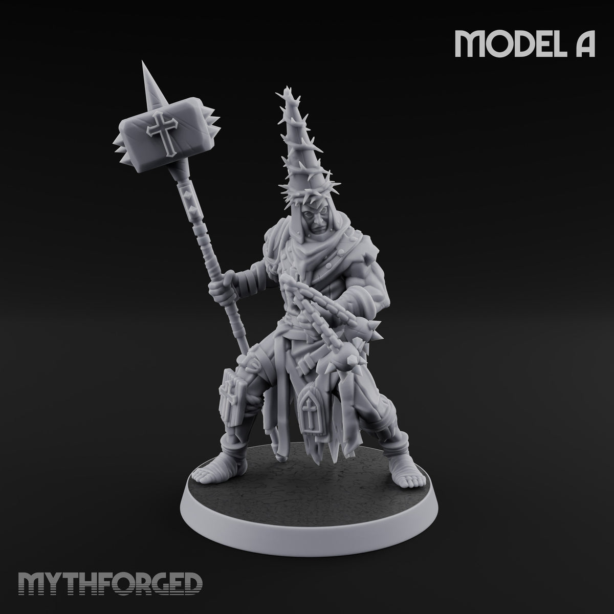 Rallying the Faithful Human Zealot A Miniature for Dungeons and Dragons, Pathfinder or other TTRPGs