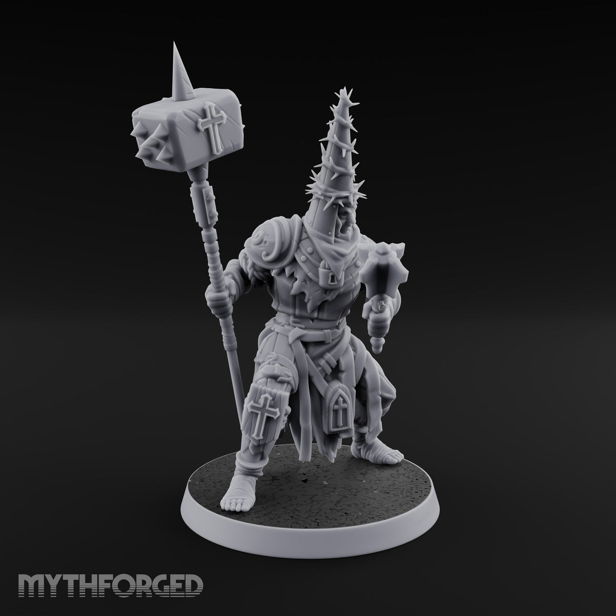 Rallying the Faithful Human Zealot A Miniature for Dungeons and Dragons, Pathfinder or other TTRPGs