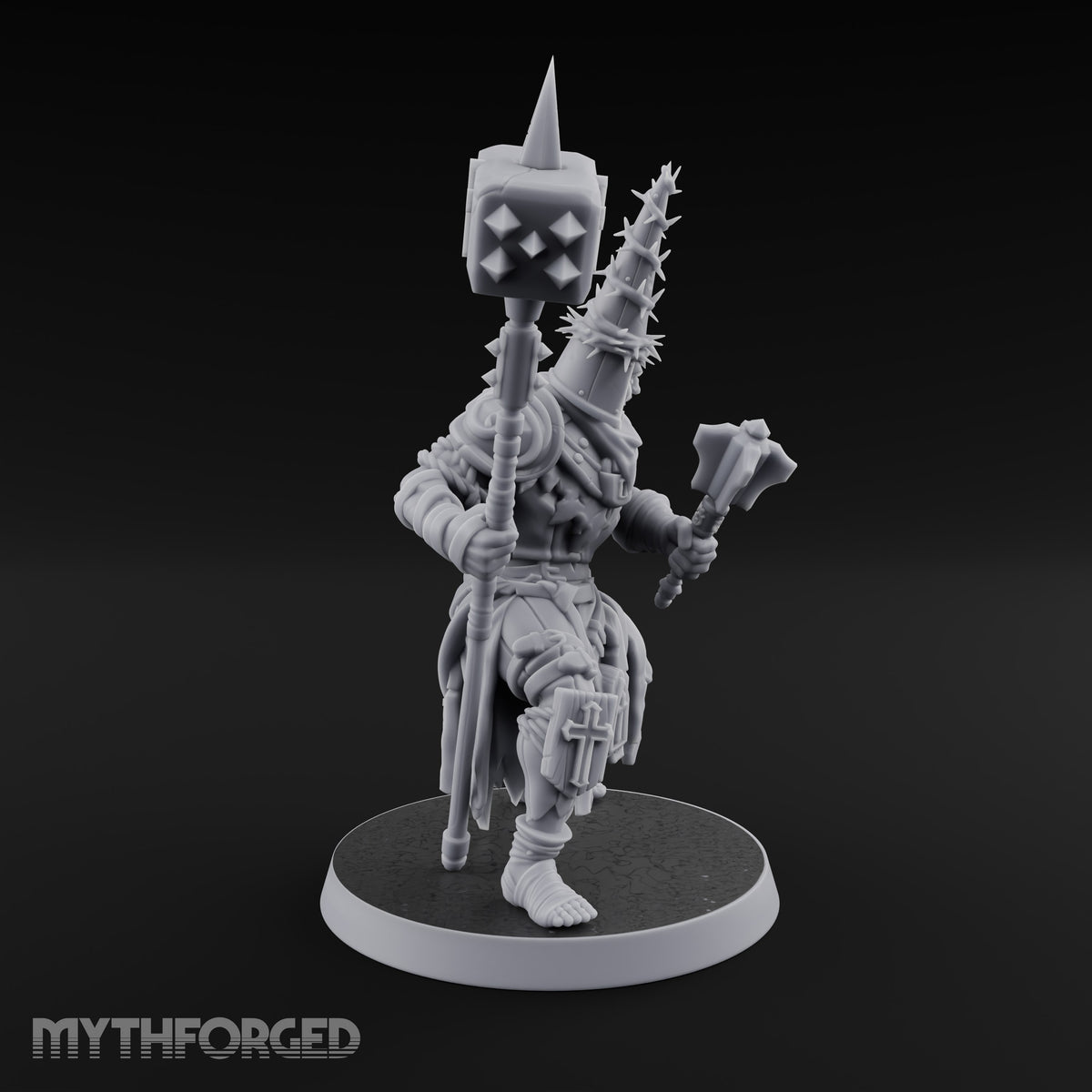 Rallying the Faithful Human Zealot A Miniature for Dungeons and Dragons, Pathfinder or other TTRPGs