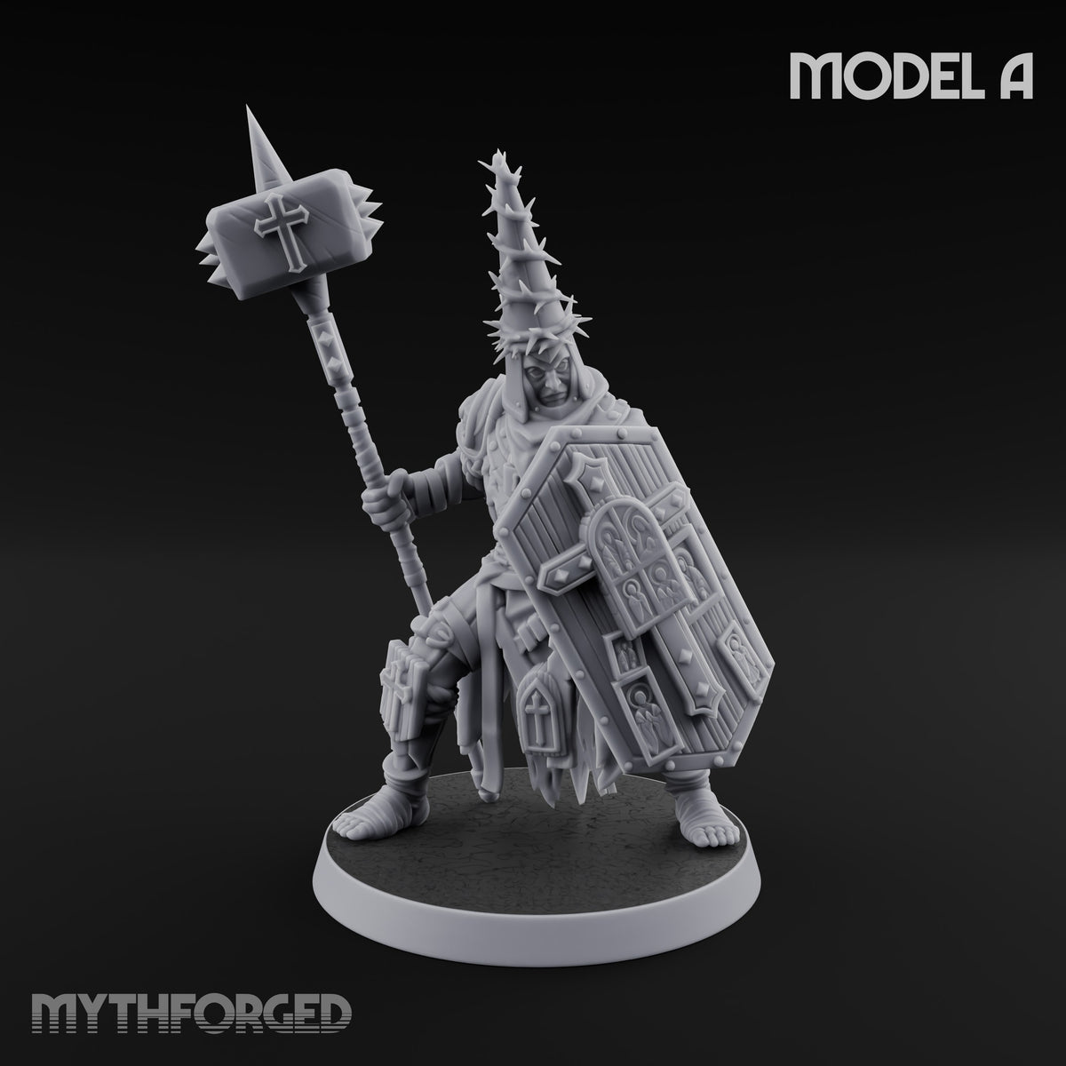 Rallying the Faithful Human Zealot A Miniature for Dungeons and Dragons, Pathfinder or other TTRPGs