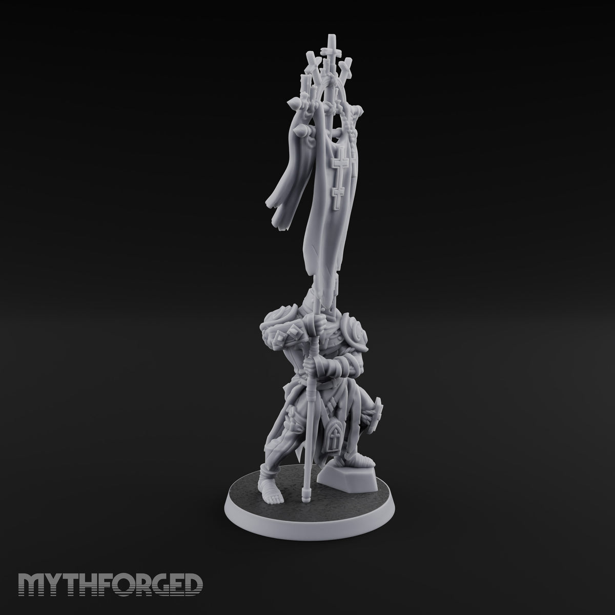 Rallying the Faithful Human Zealot B Miniature for Dungeons and Dragons, Pathfinder or other TTRPGs