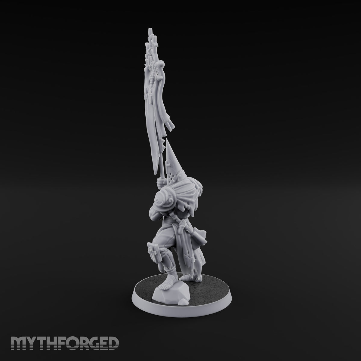 Rallying the Faithful Human Zealot B Miniature for Dungeons and Dragons, Pathfinder or other TTRPGs