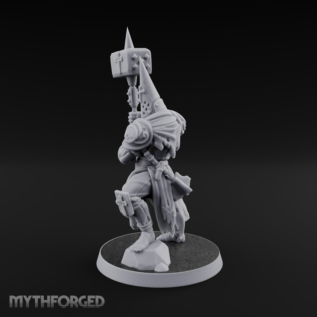 Rallying the Faithful Human Zealot B Miniature for Dungeons and Dragons, Pathfinder or other TTRPGs
