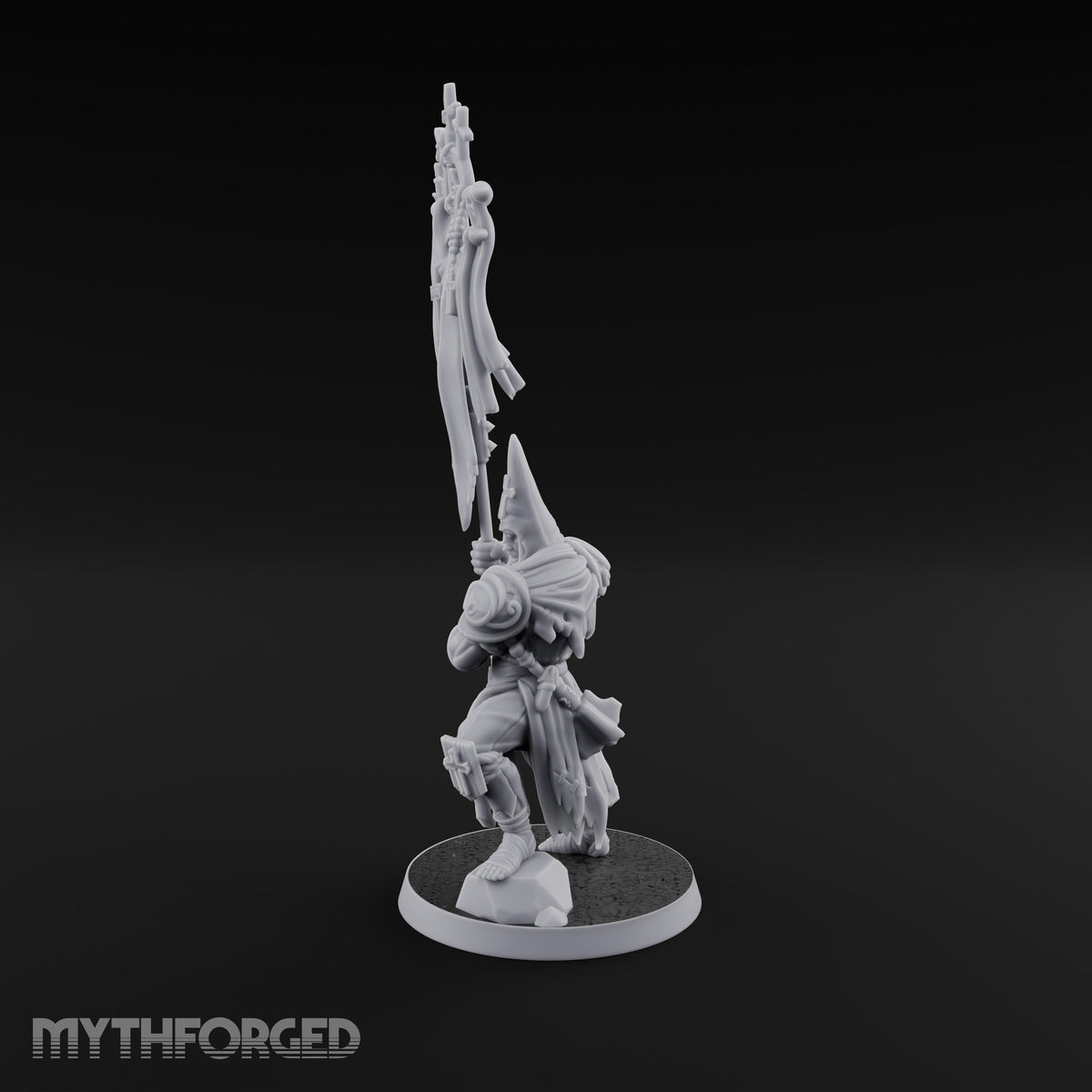 Rallying the Faithful Human Zealot B Miniature for Dungeons and Dragons, Pathfinder or other TTRPGs