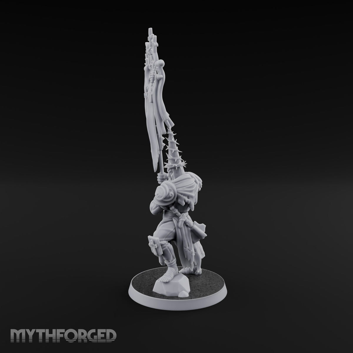 Rallying the Faithful Human Zealot B Miniature for Dungeons and Dragons, Pathfinder or other TTRPGs