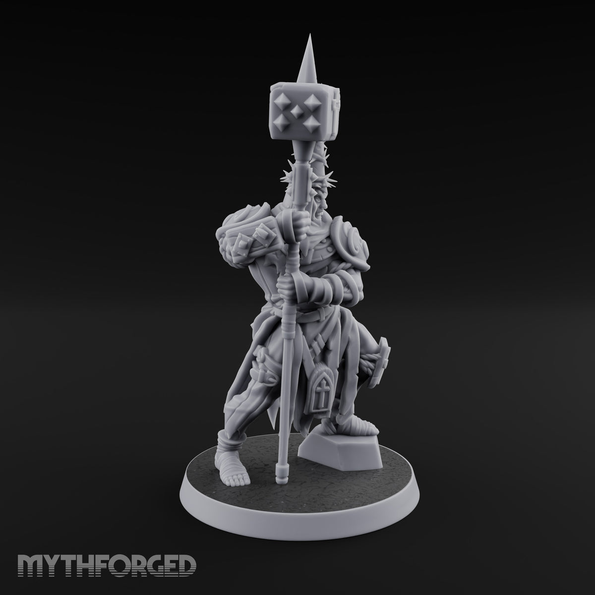 Rallying the Faithful Human Zealot B Miniature for Dungeons and Dragons, Pathfinder or other TTRPGs