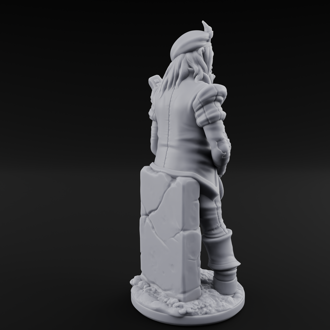 Still Strumming Zombie Bard Miniature for Dungeons and Dragons, Pathfinder or other TTRPGs