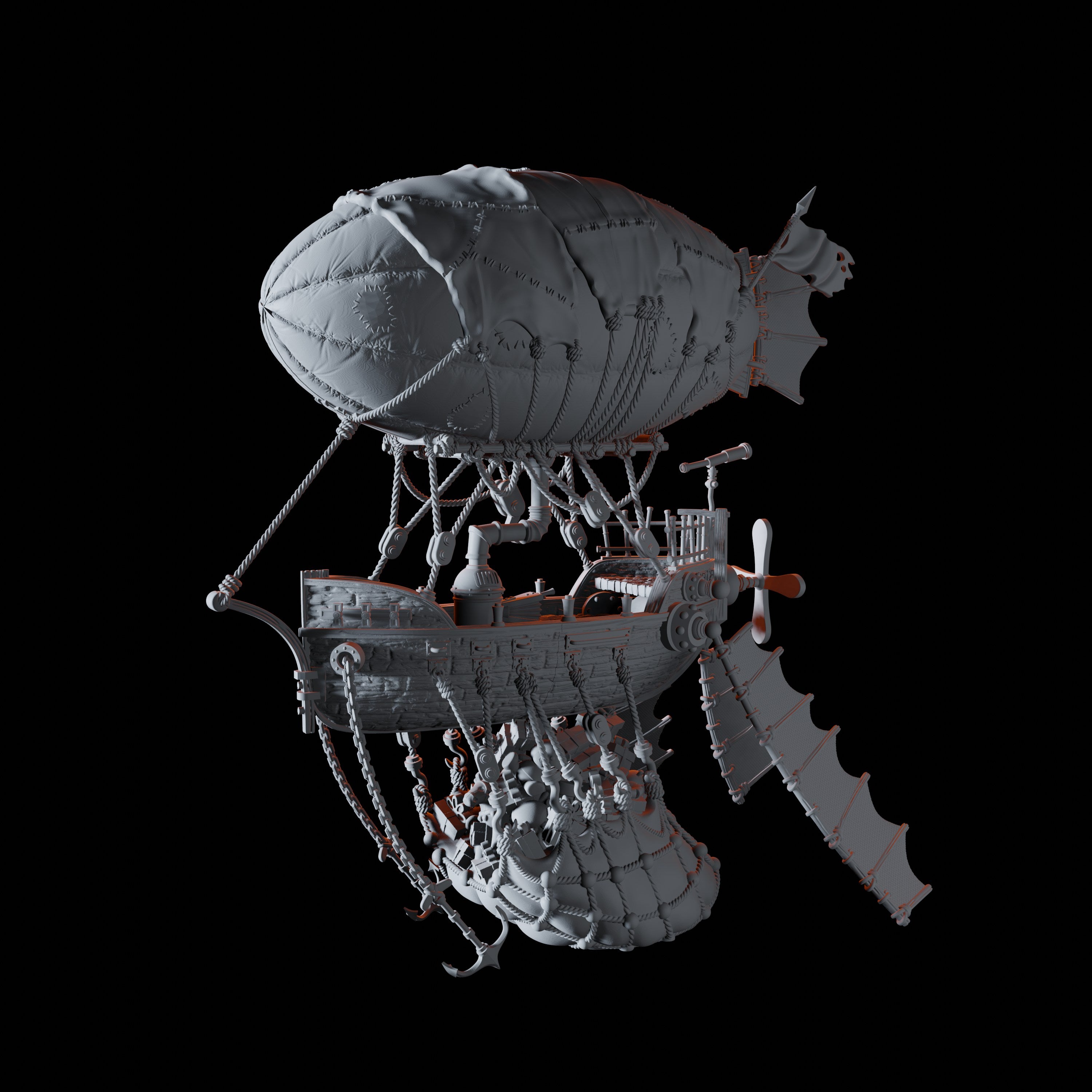 Goblin Zeppelin Miniature for Dungeons and Dragons - Myth Forged
