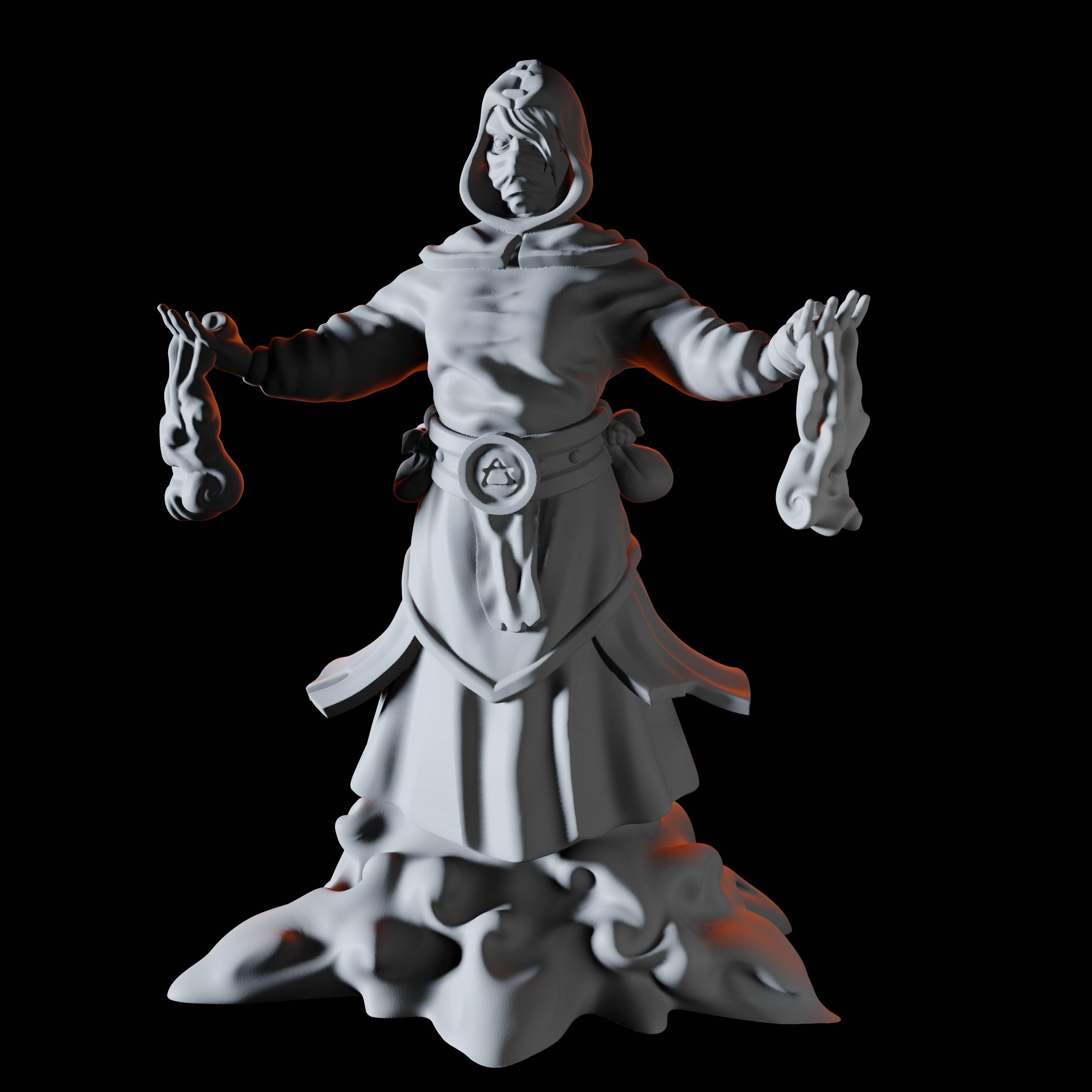 Air Cultist Miniature for Dungeons and Dragons - Myth Forged