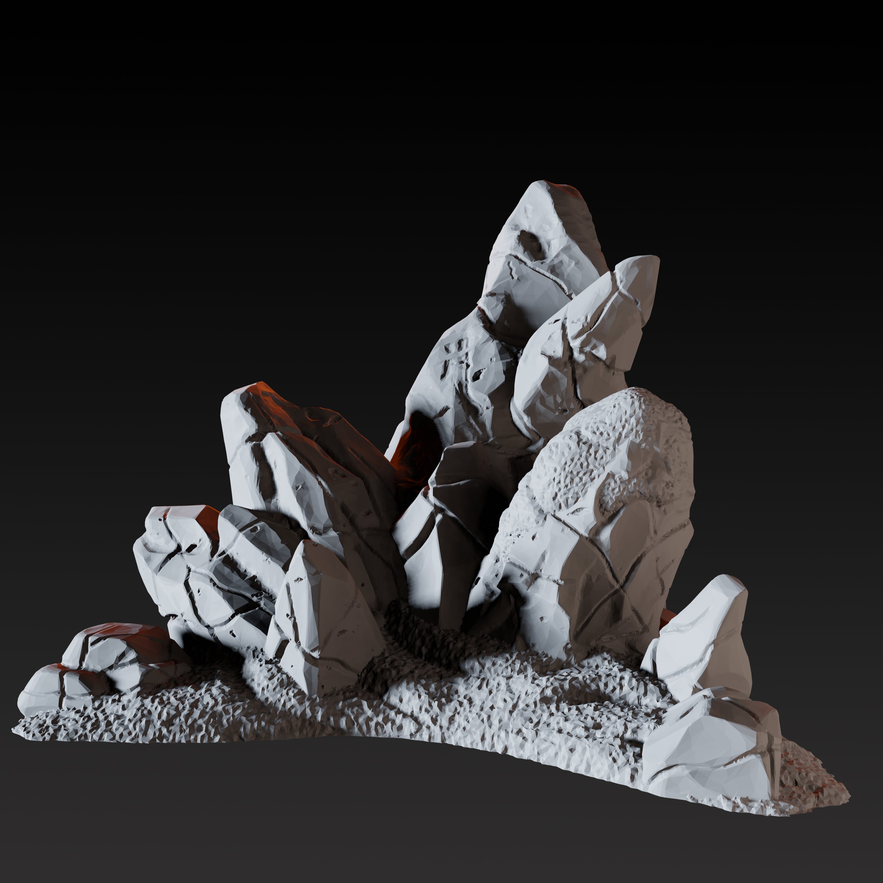 Ice Formation A - Arctic Scatter Terrain Miniature for Dungeons and Dragons - Myth Forged