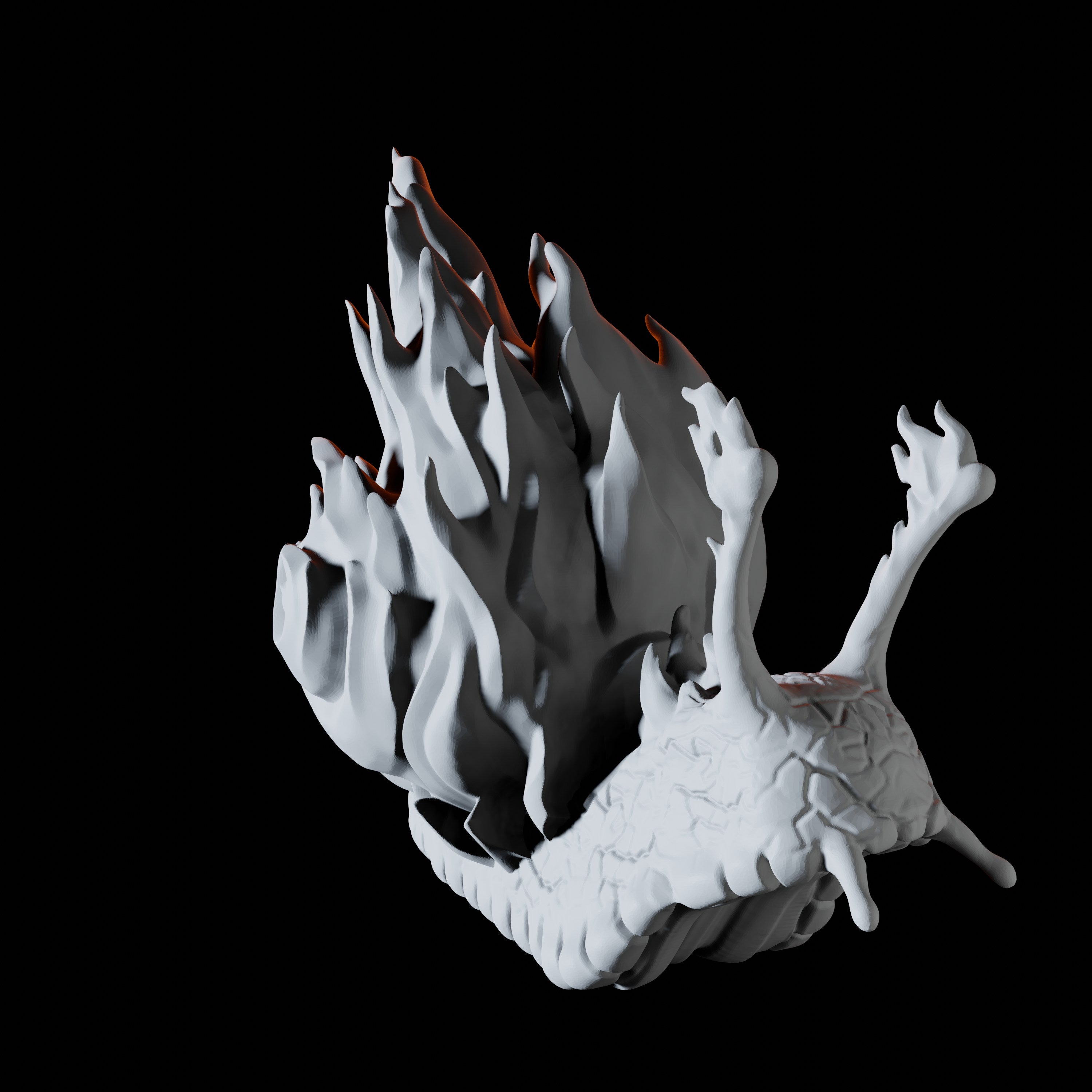 Elemental Fire Snail Miniature for Dungeons and Dragons - Myth Forged