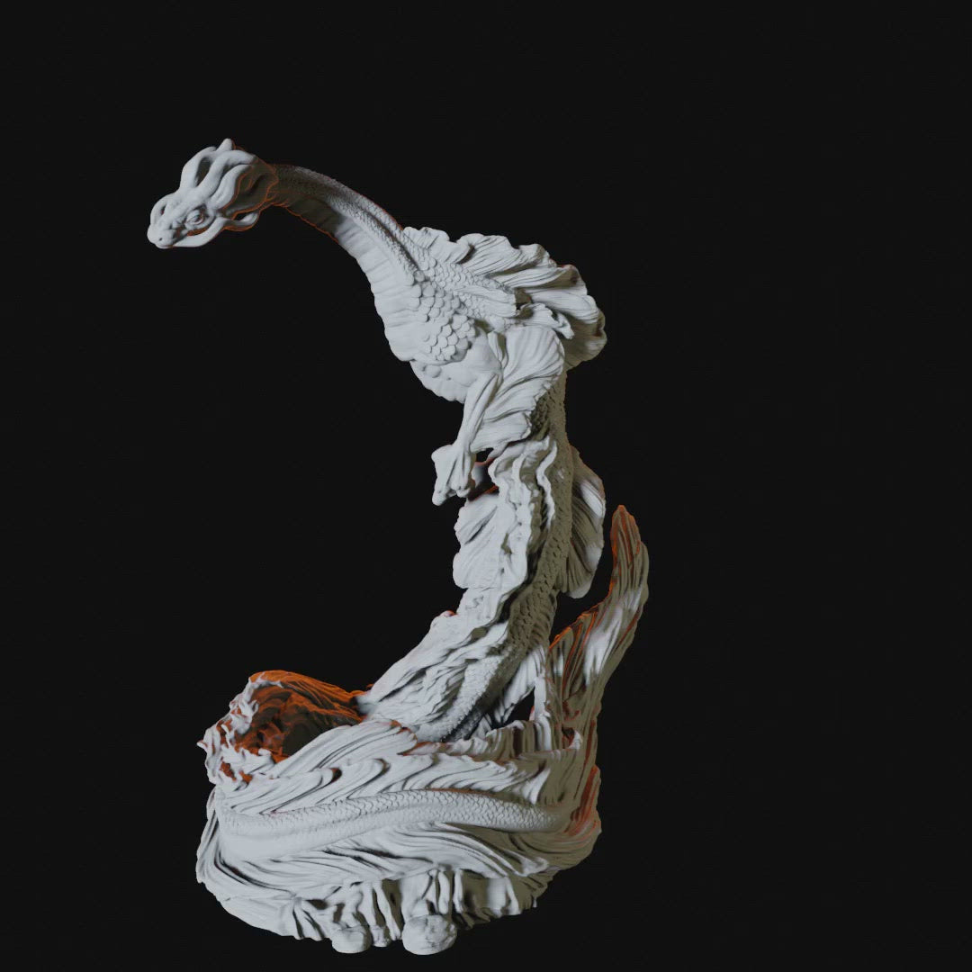 Elemental Dragon Miniature for Dungeons and Dragons - Myth Forged