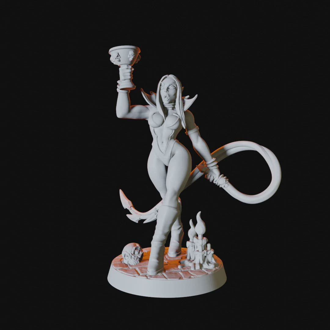 Vampire Pinup Miniature for Dungeons and Dragons - Myth Forged