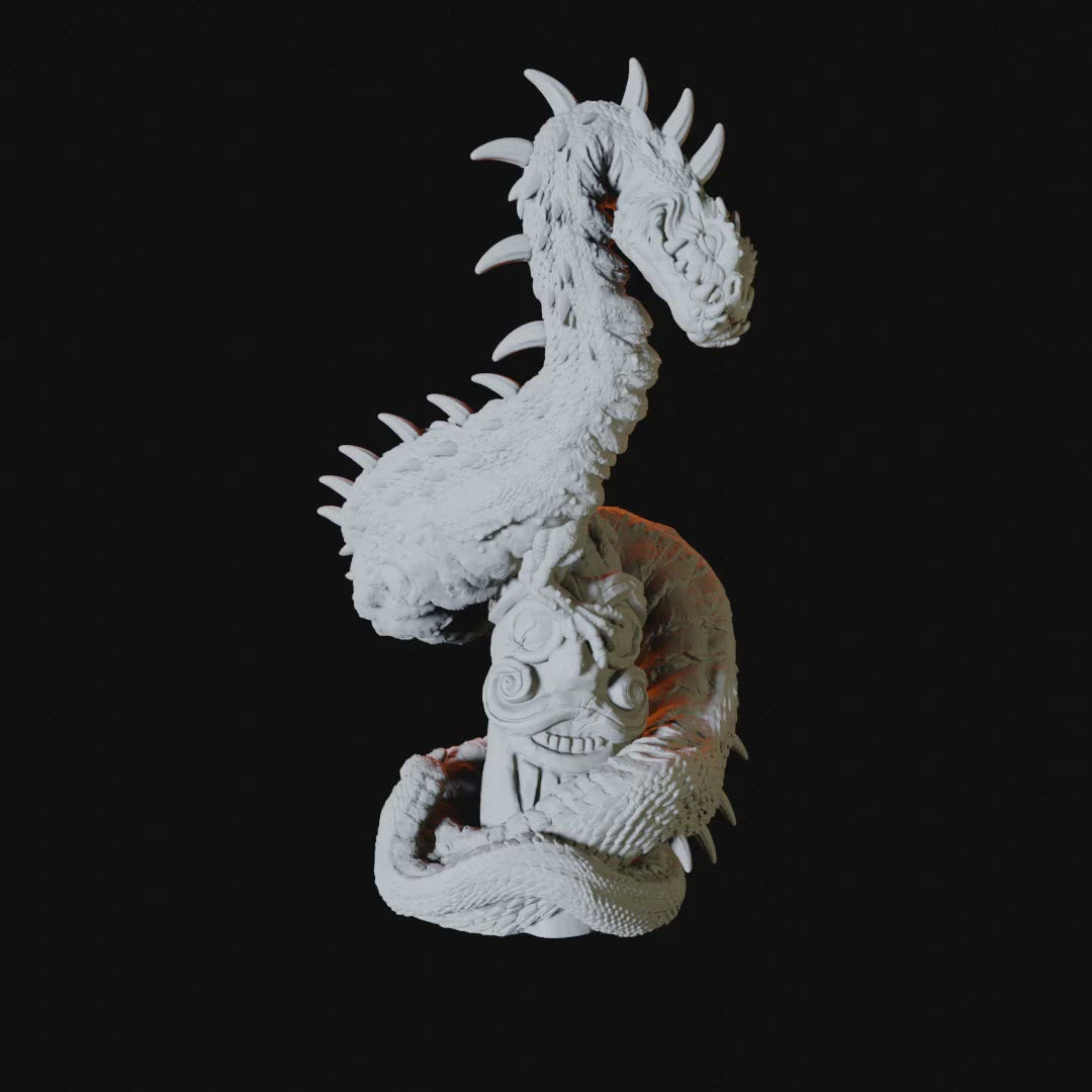 Dragon or Wyrm Miniature for Dungeons and Dragons - Myth Forged