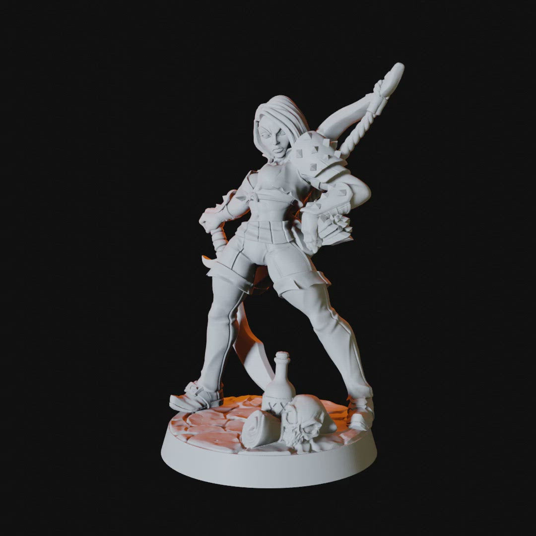 Female Elf Warrior Miniature for Dungeons and Dragons - Myth Forged
