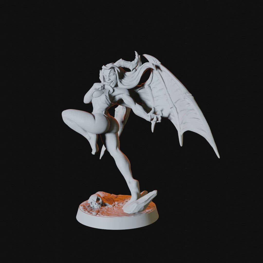 Succubus Pinup Miniature for Dungeons and Dragons - Myth Forged