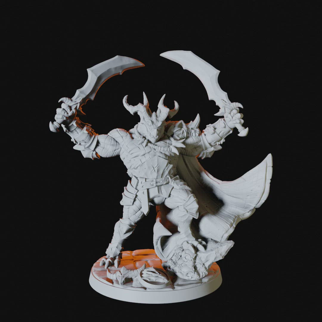 Dragonborn Champion Miniature for Dungeons and Dragons - Myth Forged