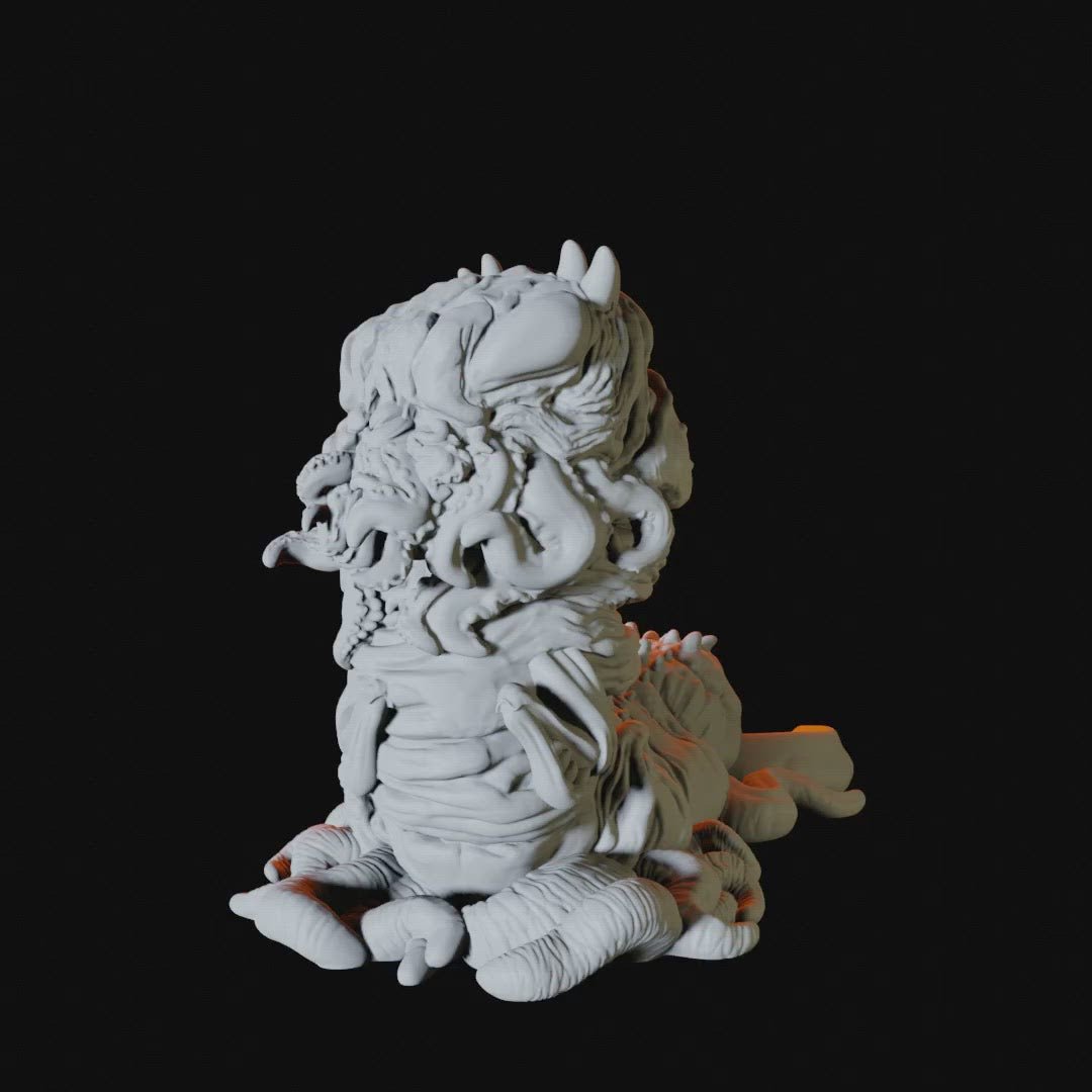 Carrion Crawler Miniature for Dungeons and Dragons - Myth Forged