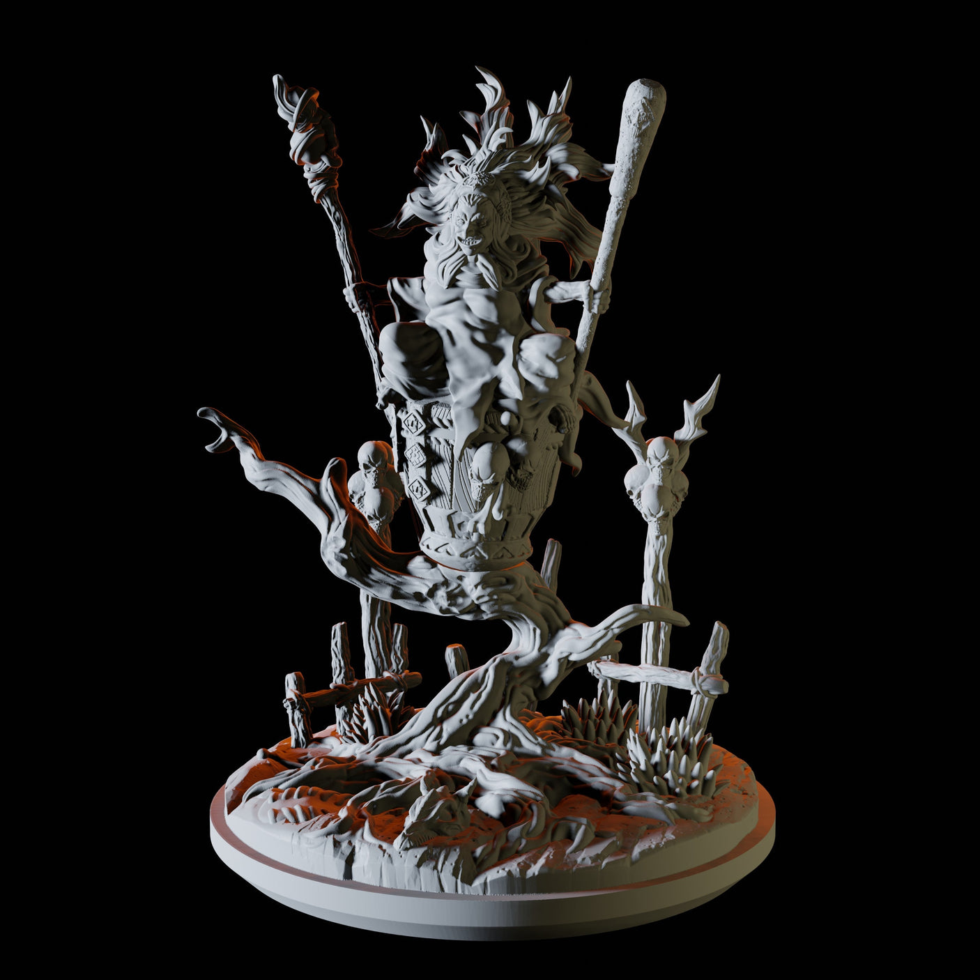 Baba Lysaga Miniature for Dungeons and Dragons, Pathfinder or other TTRPGs