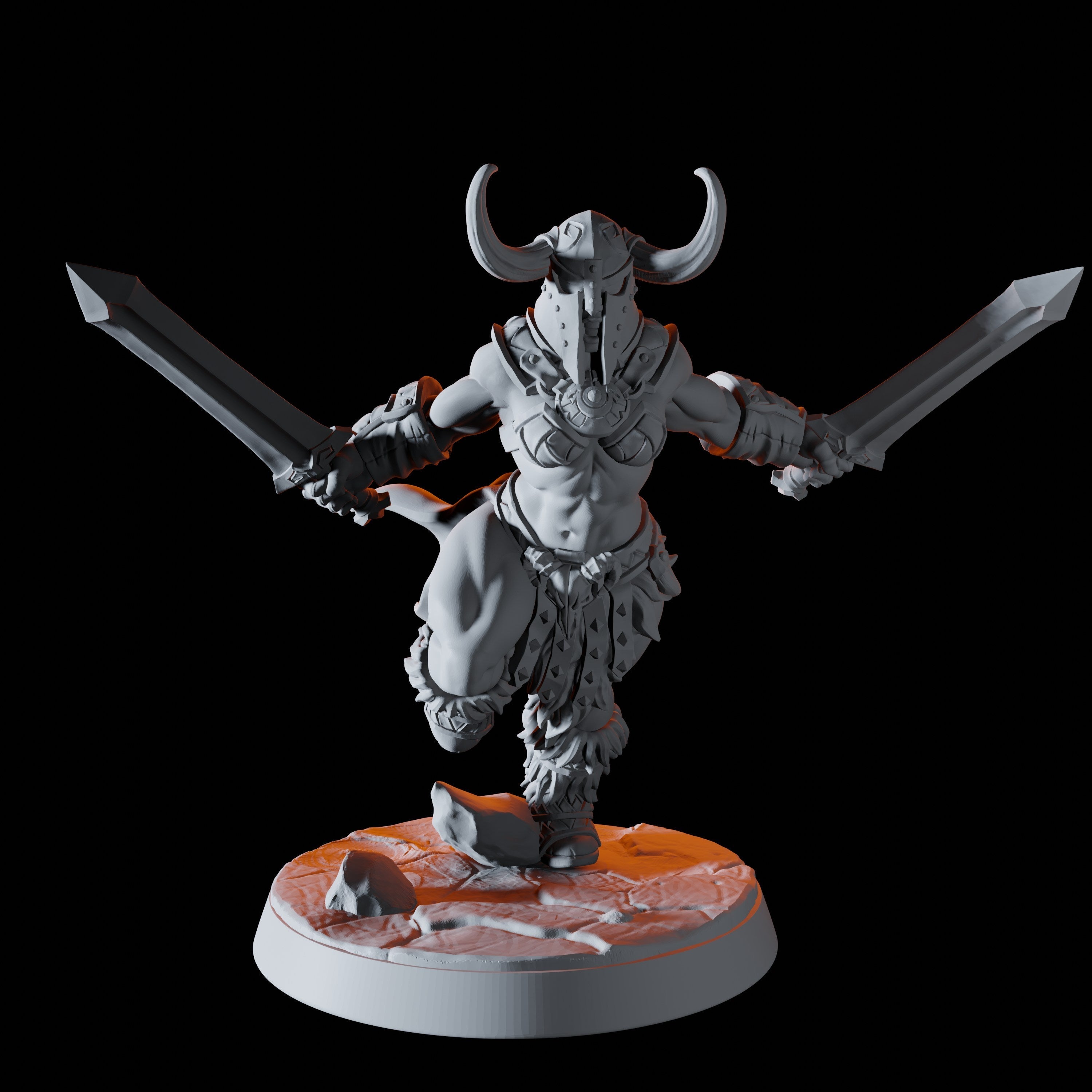 Barbarian Horde - Six Barbarbian Miniatures for Dungeons and Dragons - Myth Forged