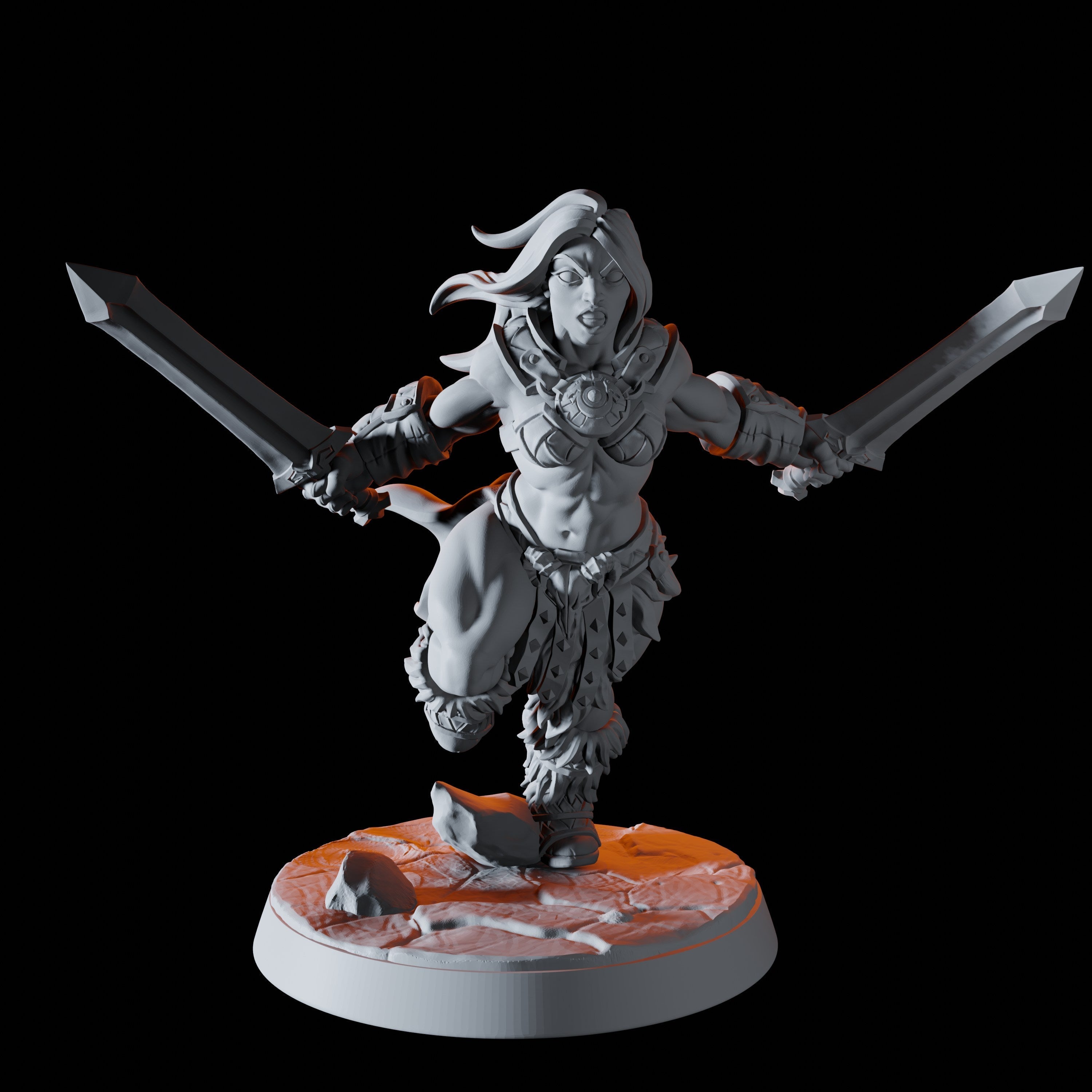Barbarian Horde - Six Barbarbian Miniatures for Dungeons and Dragons - Myth Forged