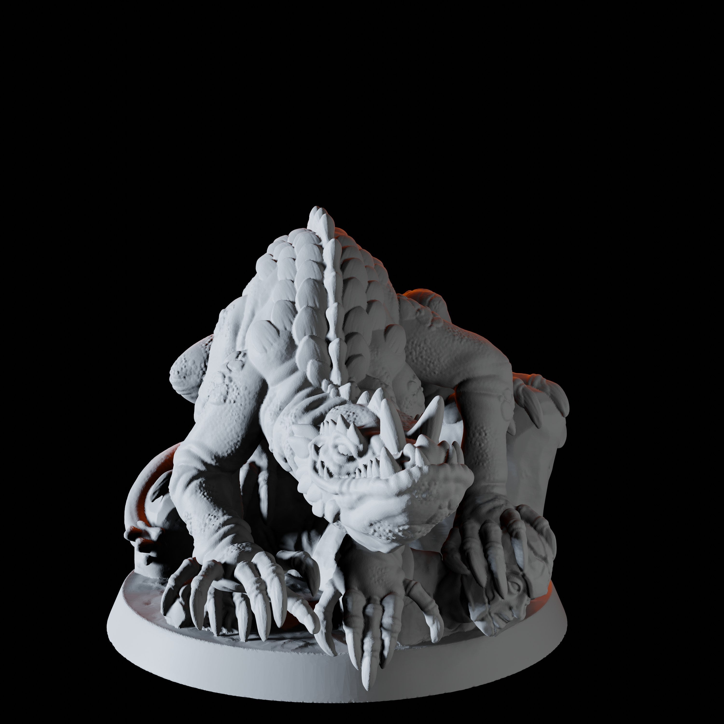Basilisk Miniature for Dungeons and Dragons - Myth Forged