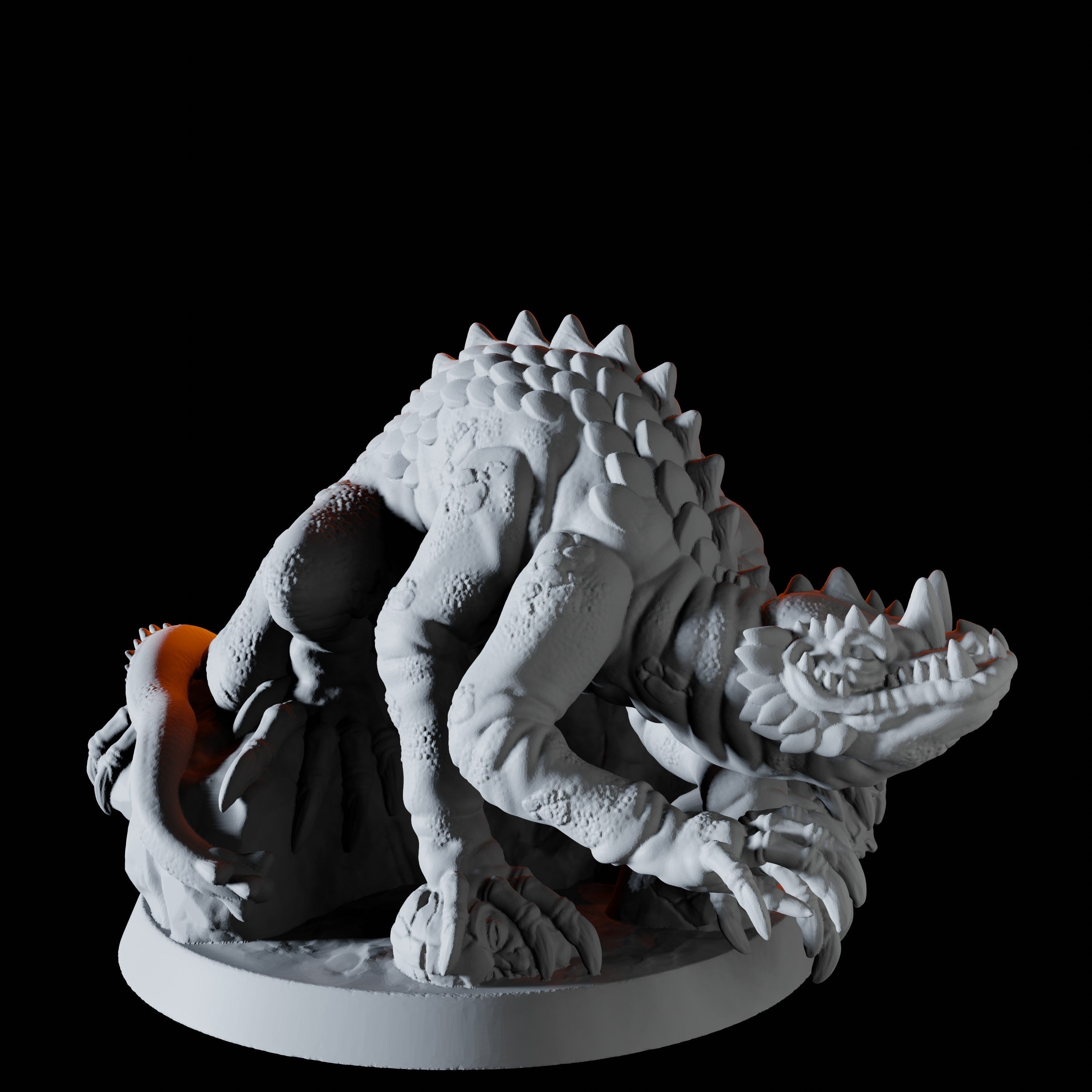 Basilisk Miniature for Dungeons and Dragons - Myth Forged