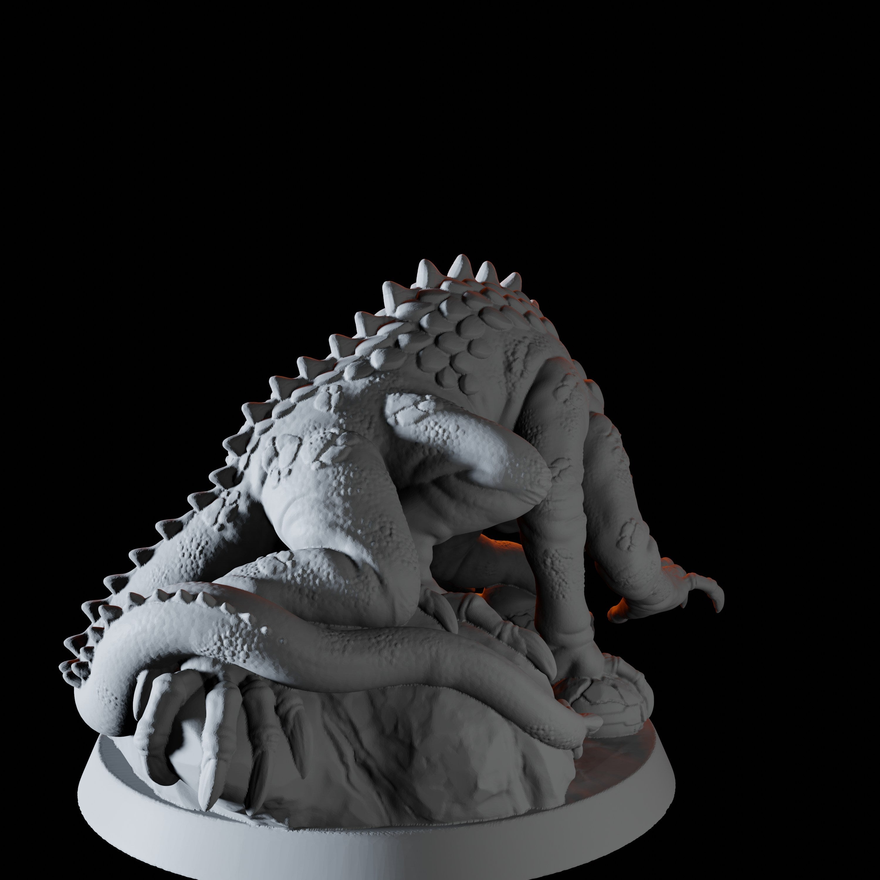 Basilisk Miniature for Dungeons and Dragons - Myth Forged