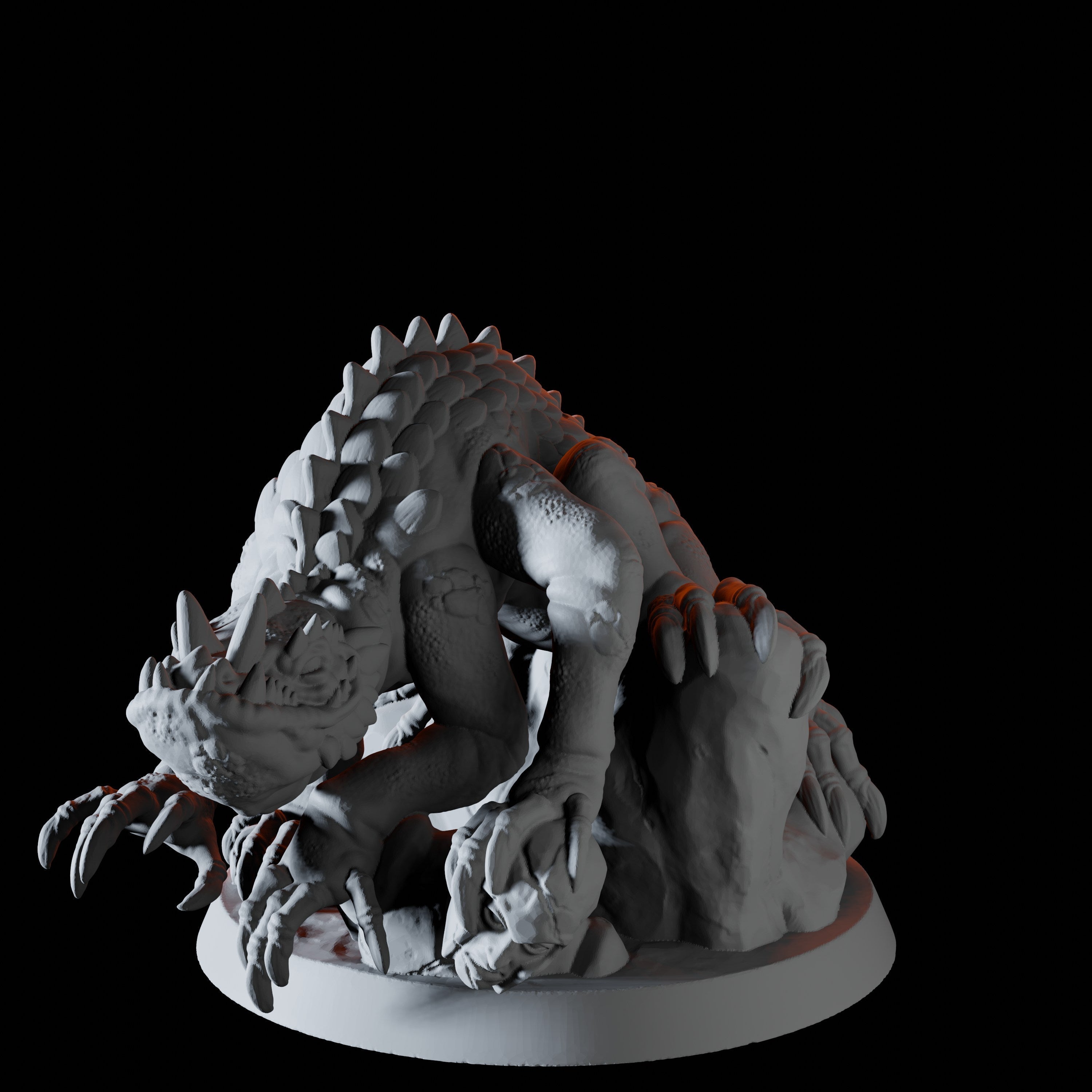 Basilisk Miniature for Dungeons and Dragons - Myth Forged
