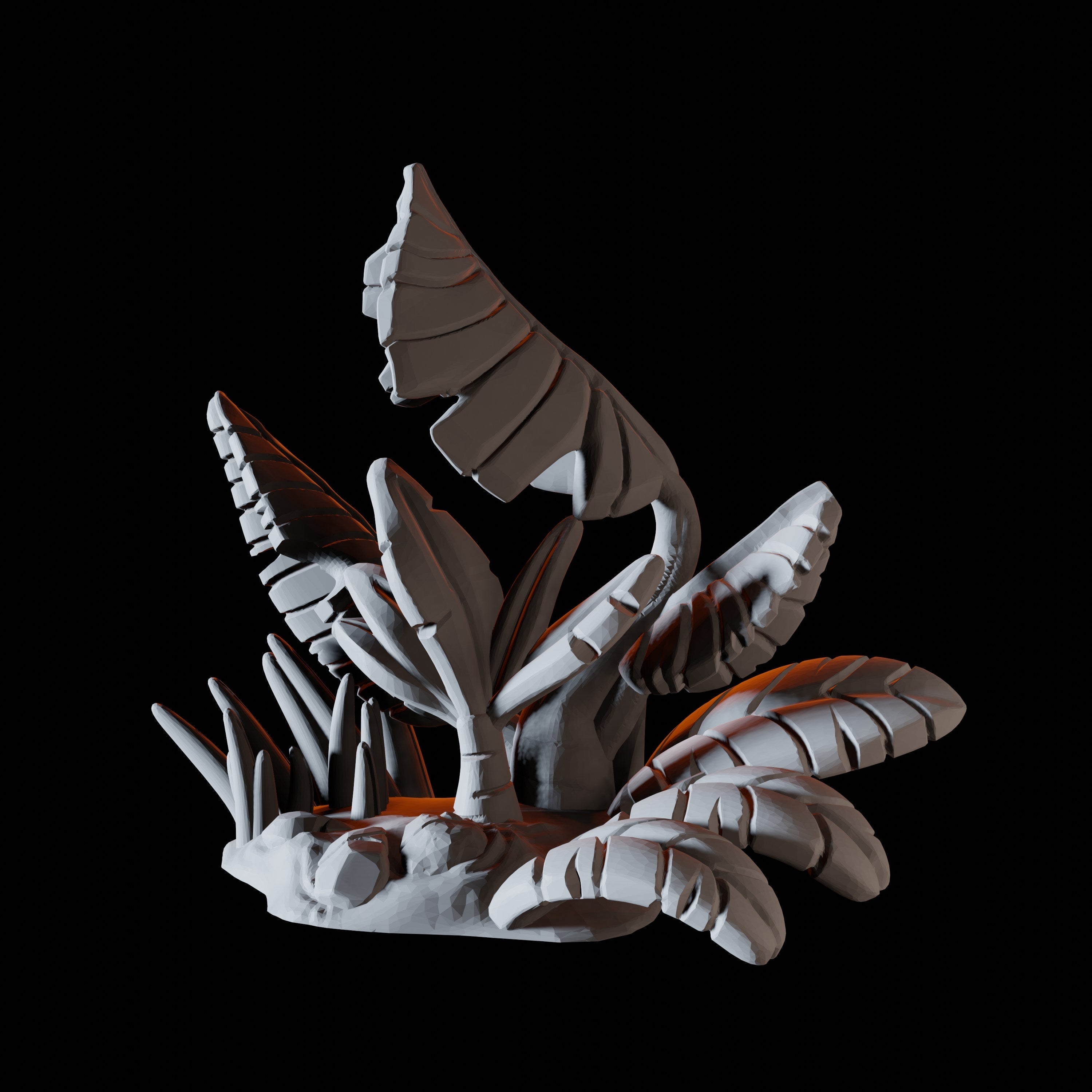 Big Leaves - Coastal Terrain Miniature for Dungeons and Dragons - Myth Forged