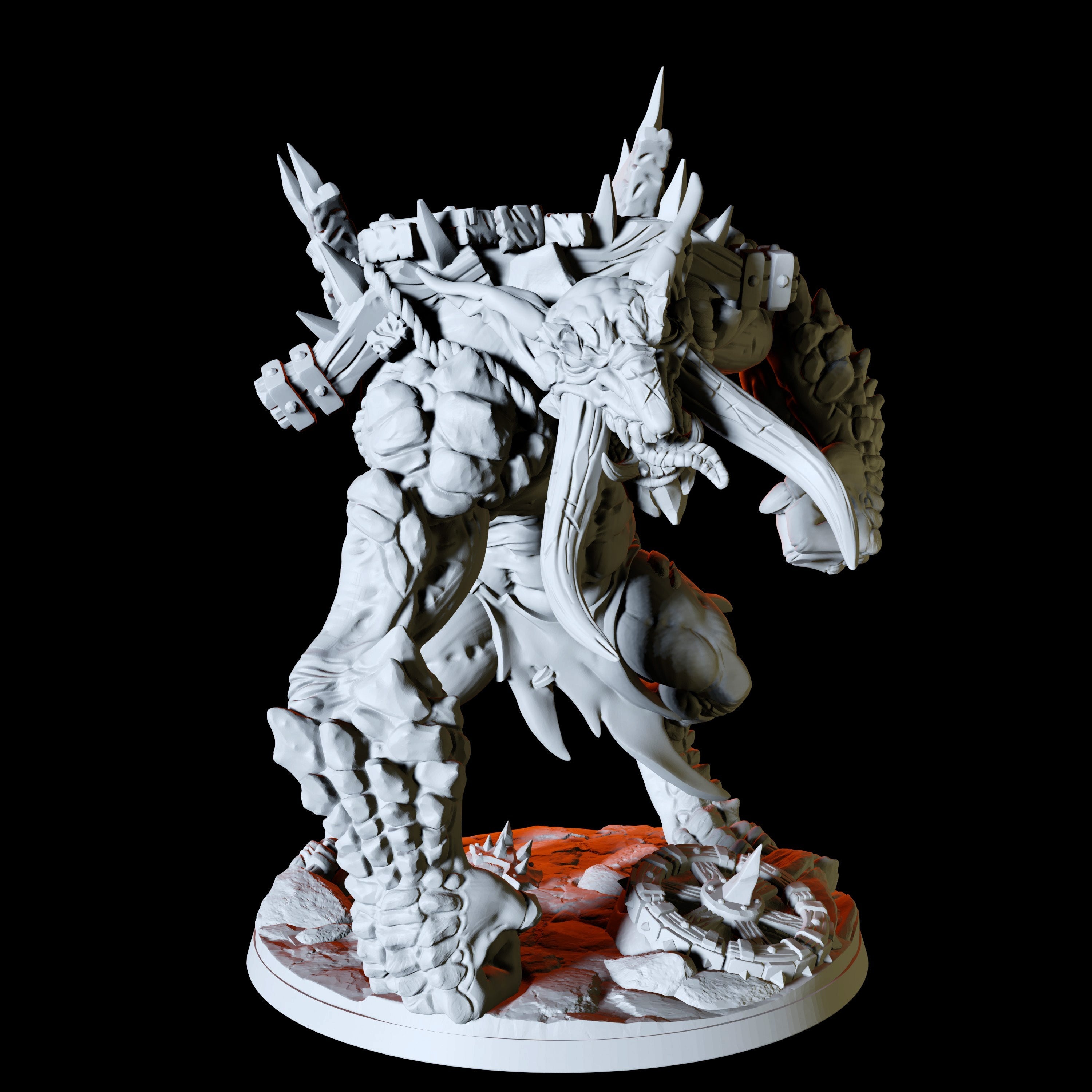 Blackrazor Troll Miniature for Dungeons and Dragons - Myth Forged