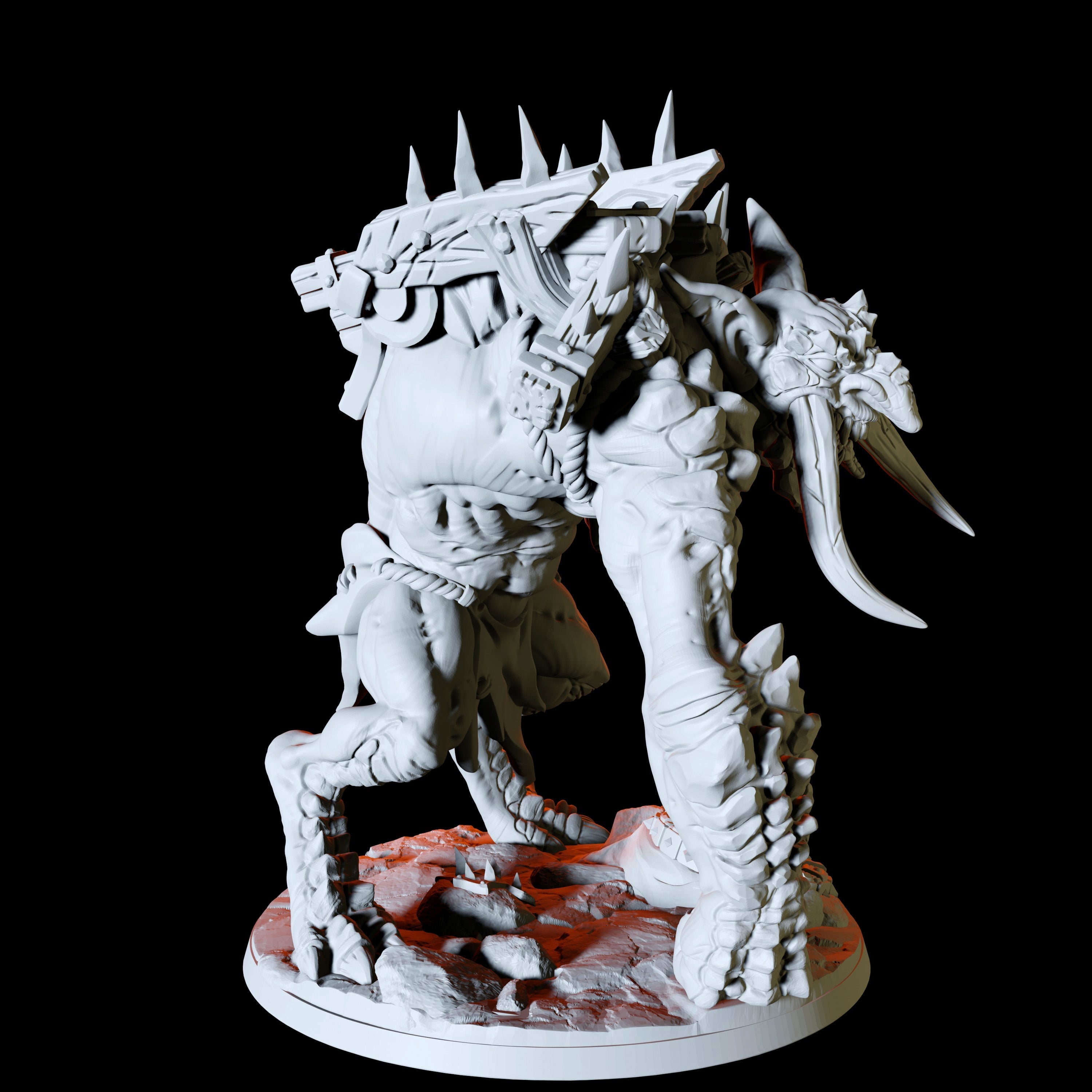 Blackrazor Troll Miniature for Dungeons and Dragons - Myth Forged