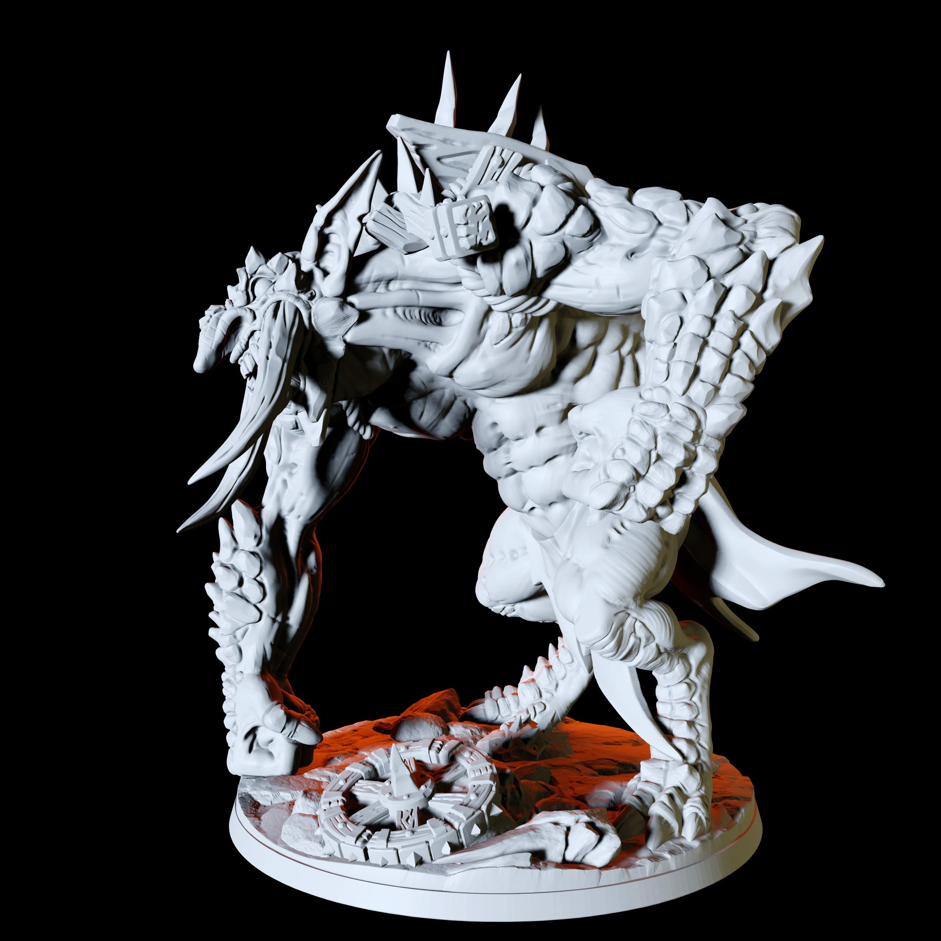 Blackrazor Troll Miniature for Dungeons and Dragons - Myth Forged
