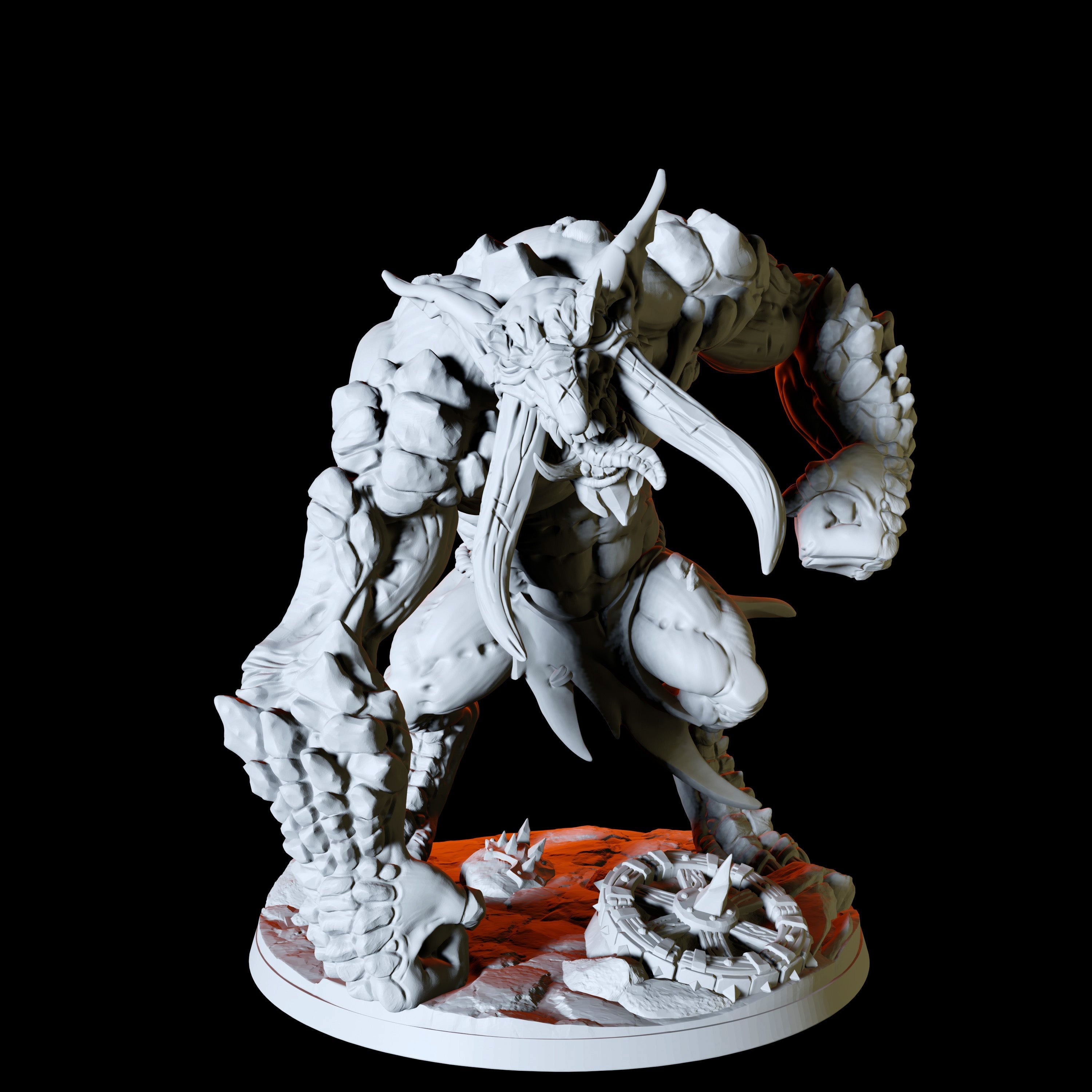 Blackrazor Troll Miniature for Dungeons and Dragons - Myth Forged