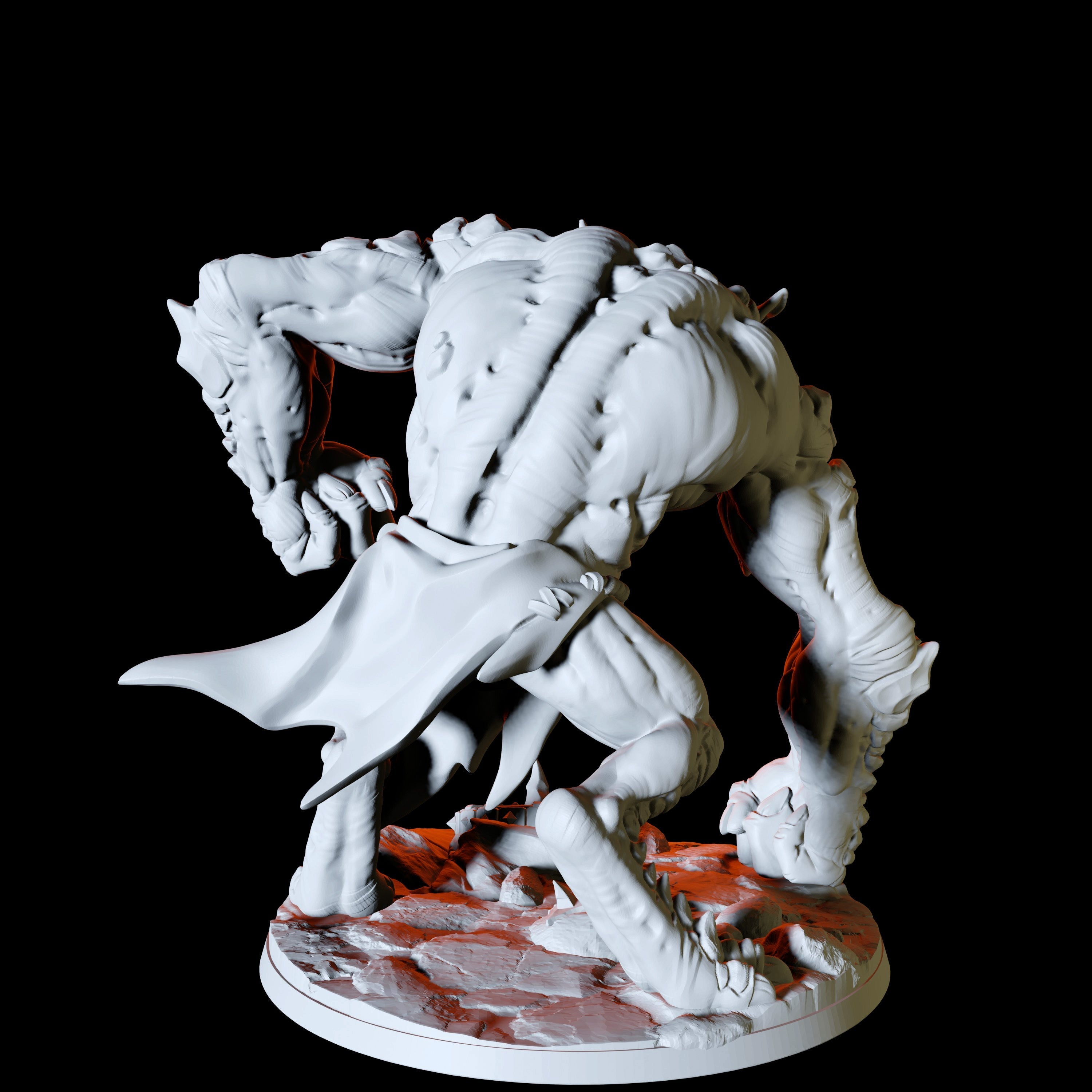 Blackrazor Troll Miniature for Dungeons and Dragons - Myth Forged