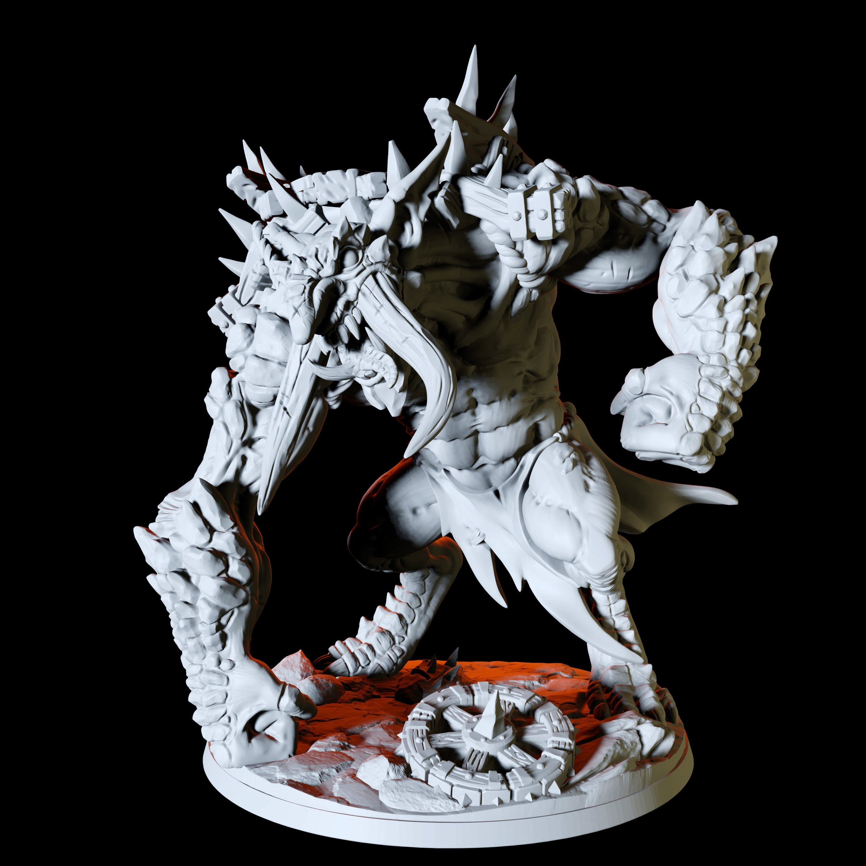 Blackrazor Troll Miniature for Dungeons and Dragons - Myth Forged