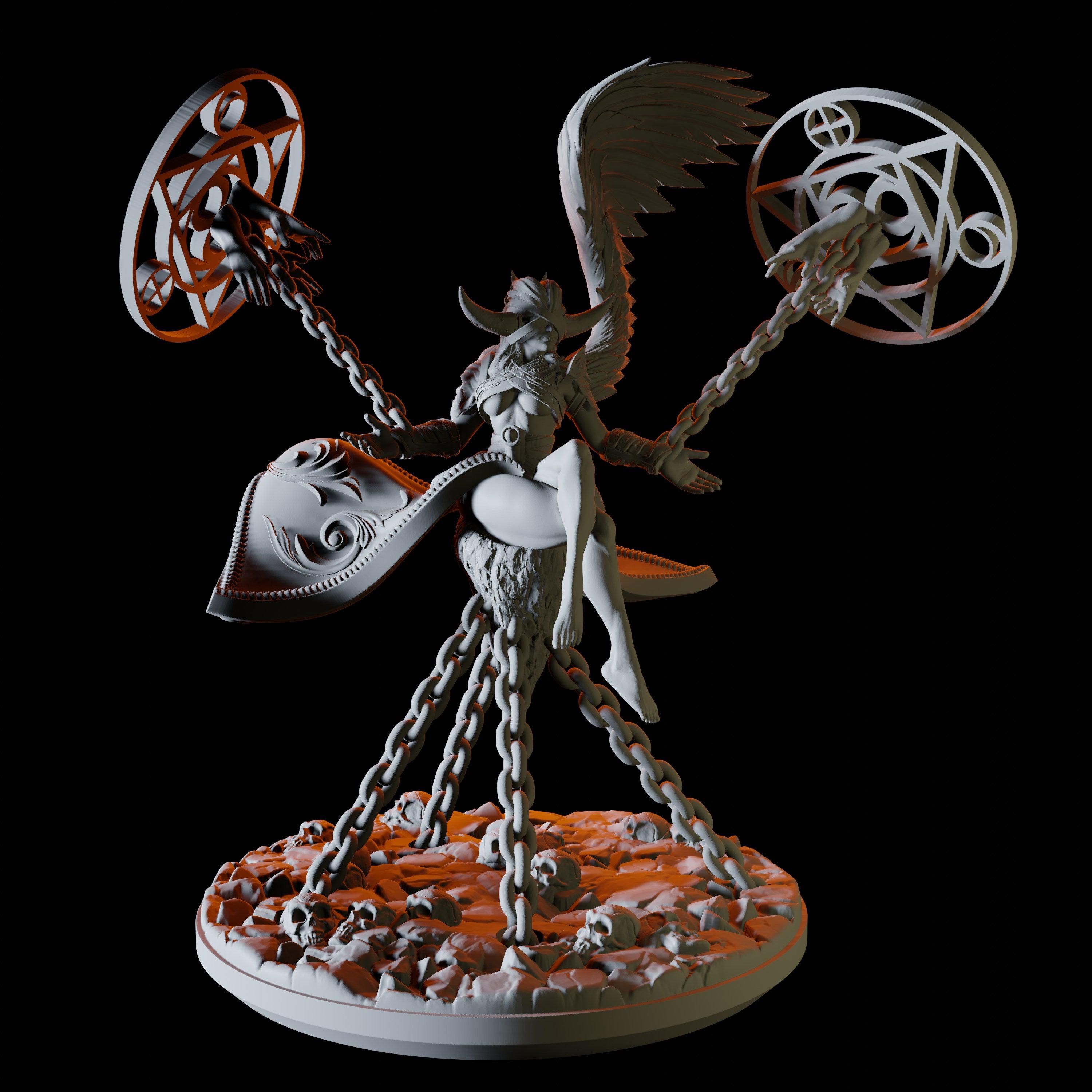 Blind Sorceress Devil Miniature for Dungeons and Dragons - Myth Forged