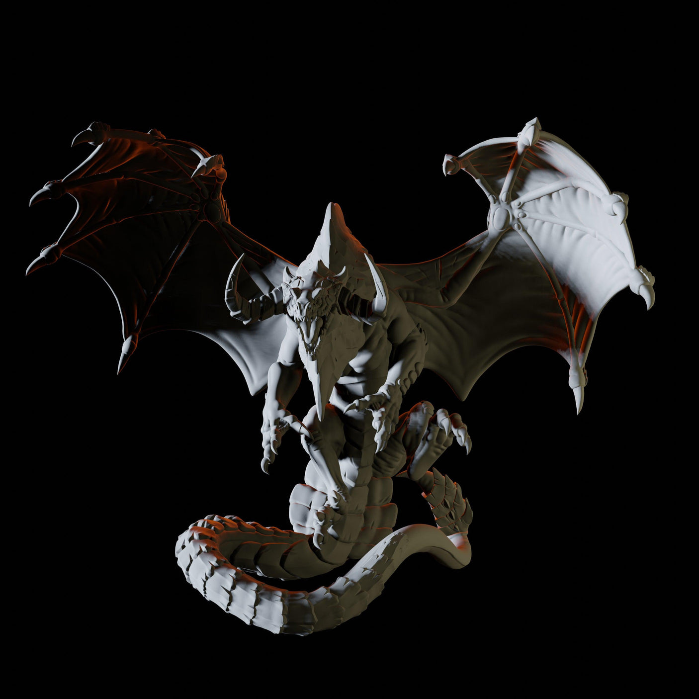 Blue Dragon Miniature for Dungeons and Dragons, Pathfinder or other TTRPGs