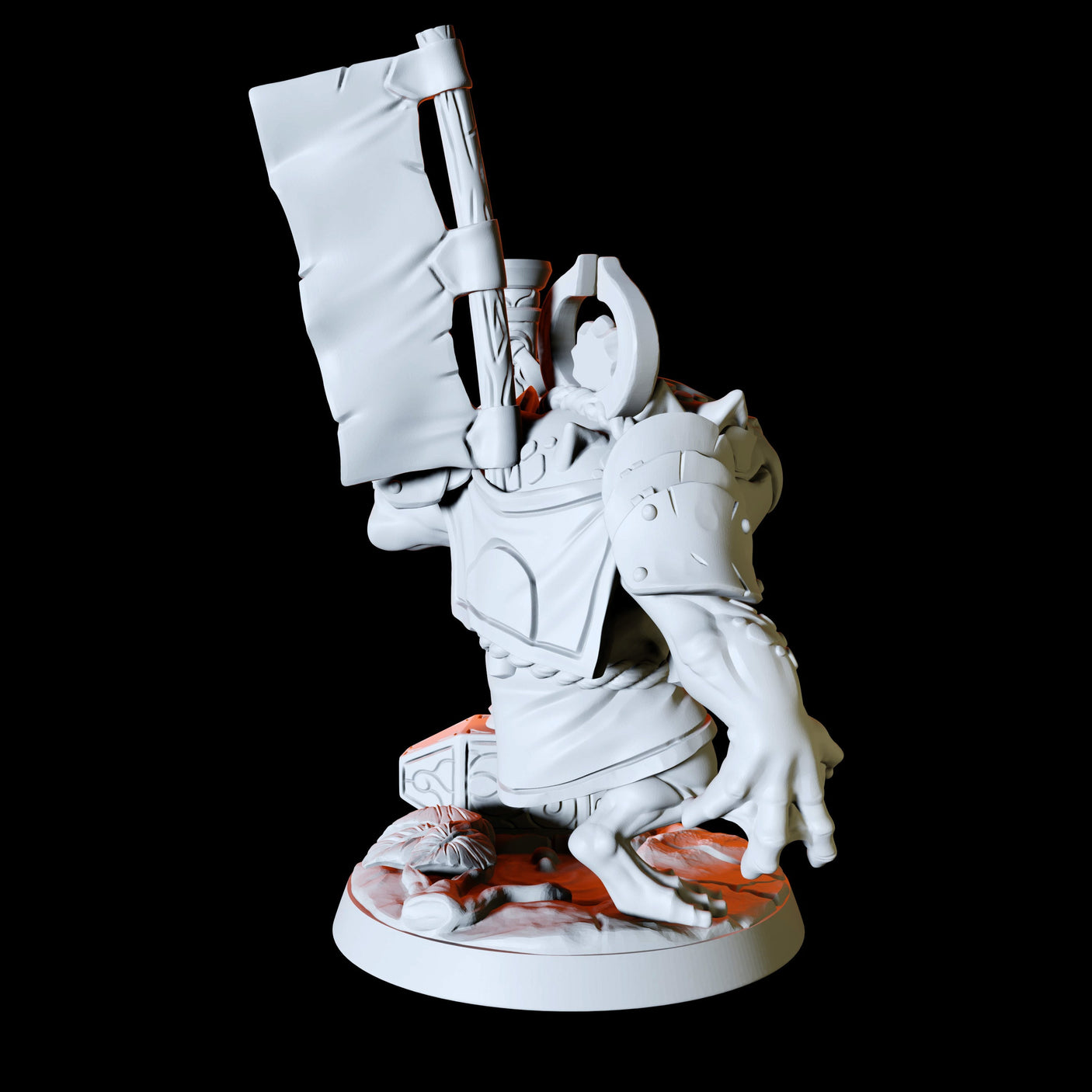 Bullywug with a hammer Miniature for Dungeons and Dragons, Pathfinder or other TTRPGs