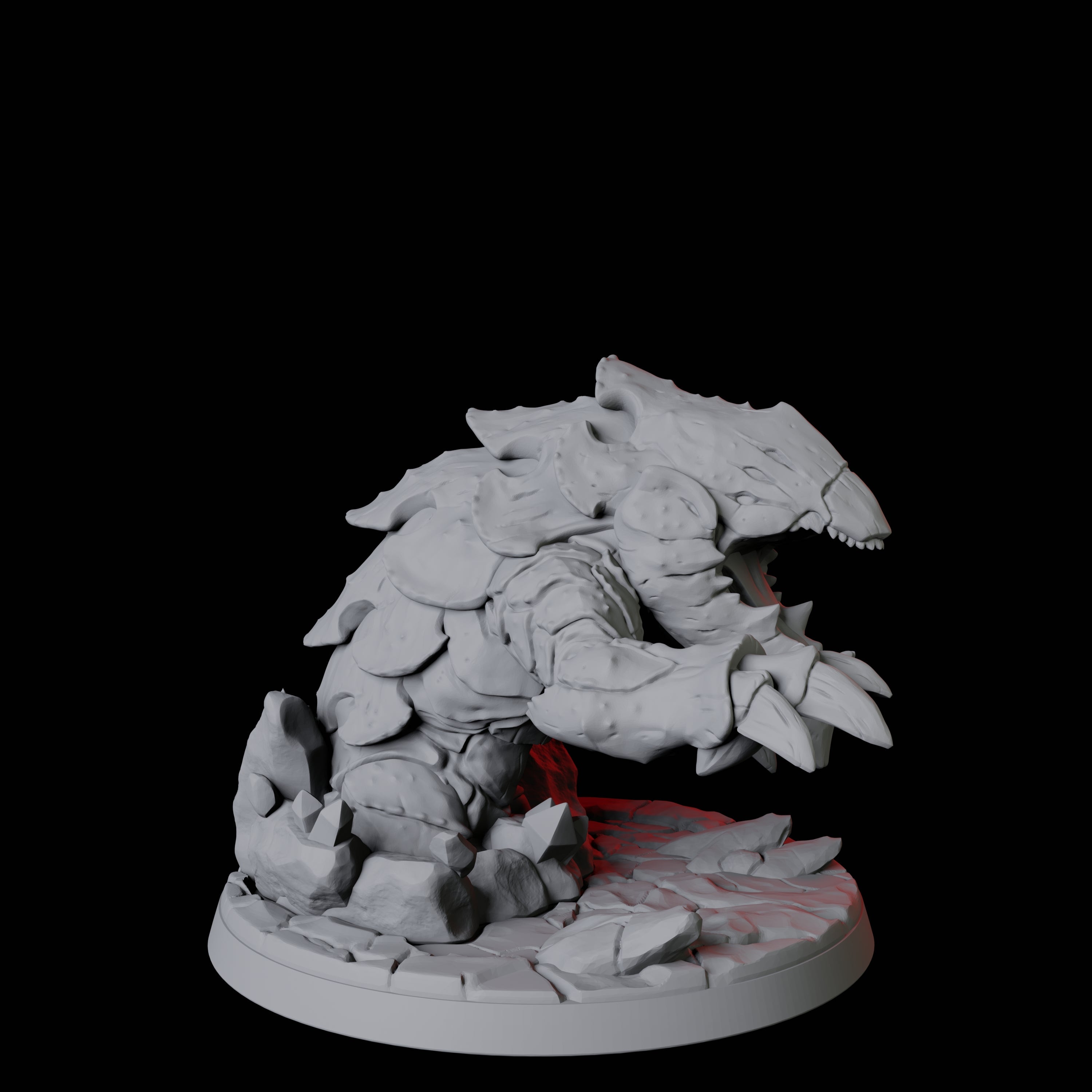 Burrowing Bulette C Miniature for Dungeons and Dragons, Pathfinder or other TTRPGs