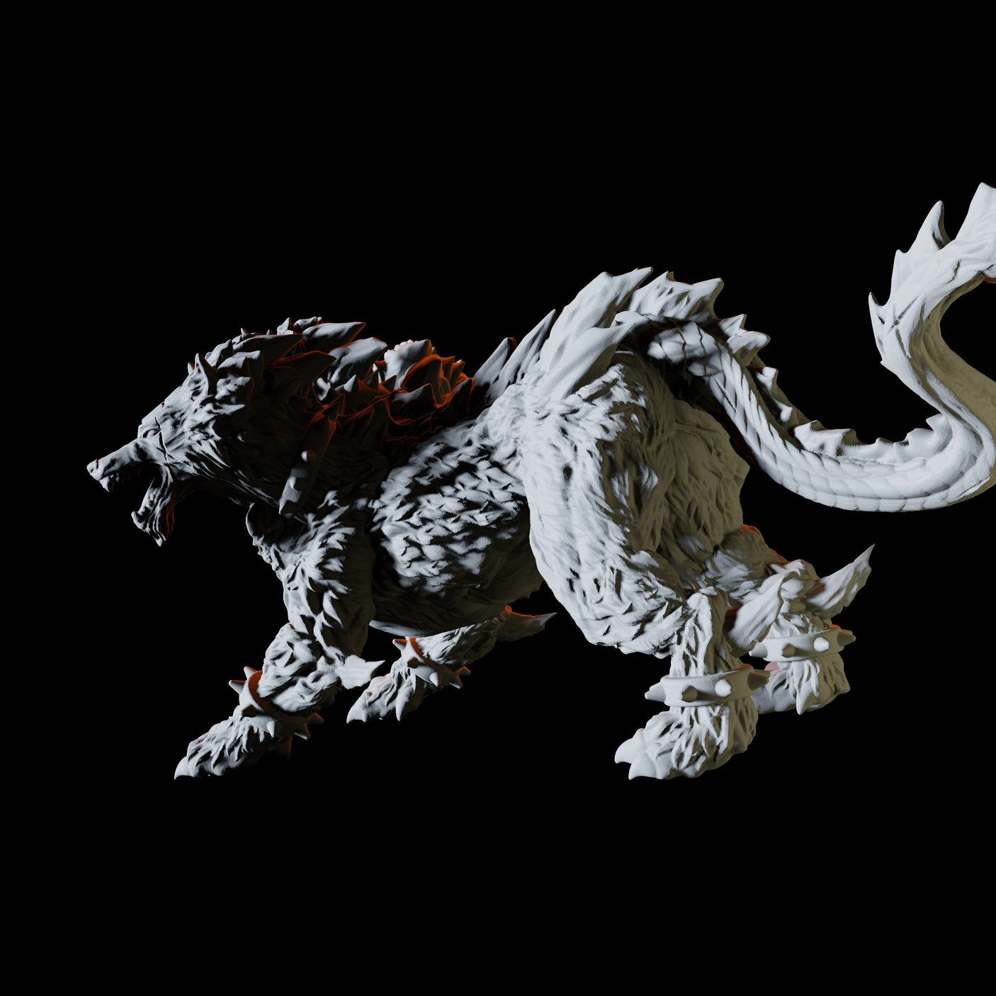 Cerberus Miniature for Dungeons and Dragons, Pathfinder or other TTRPGs