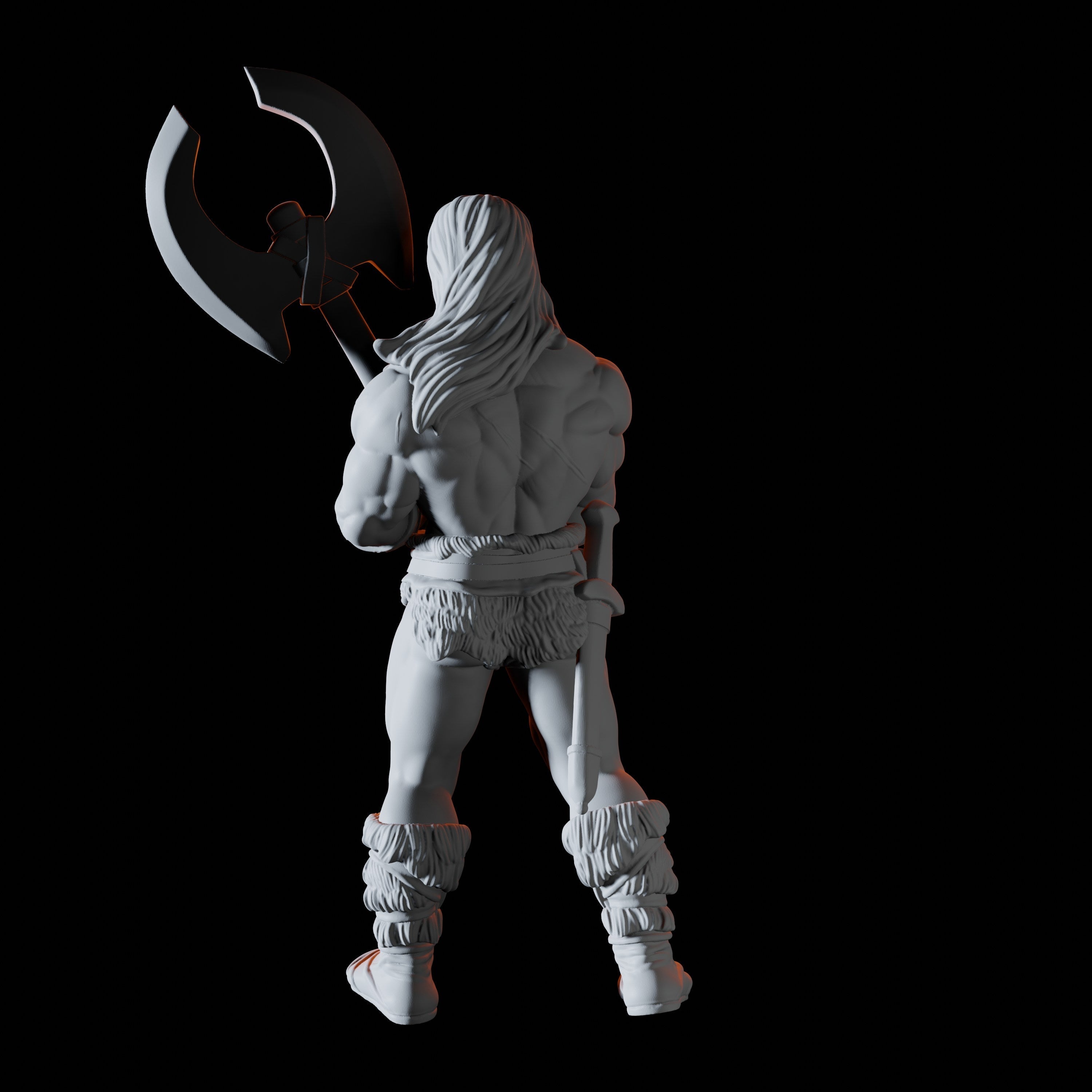Barbarian Miniature for Dungeons and Dragons - Myth Forged