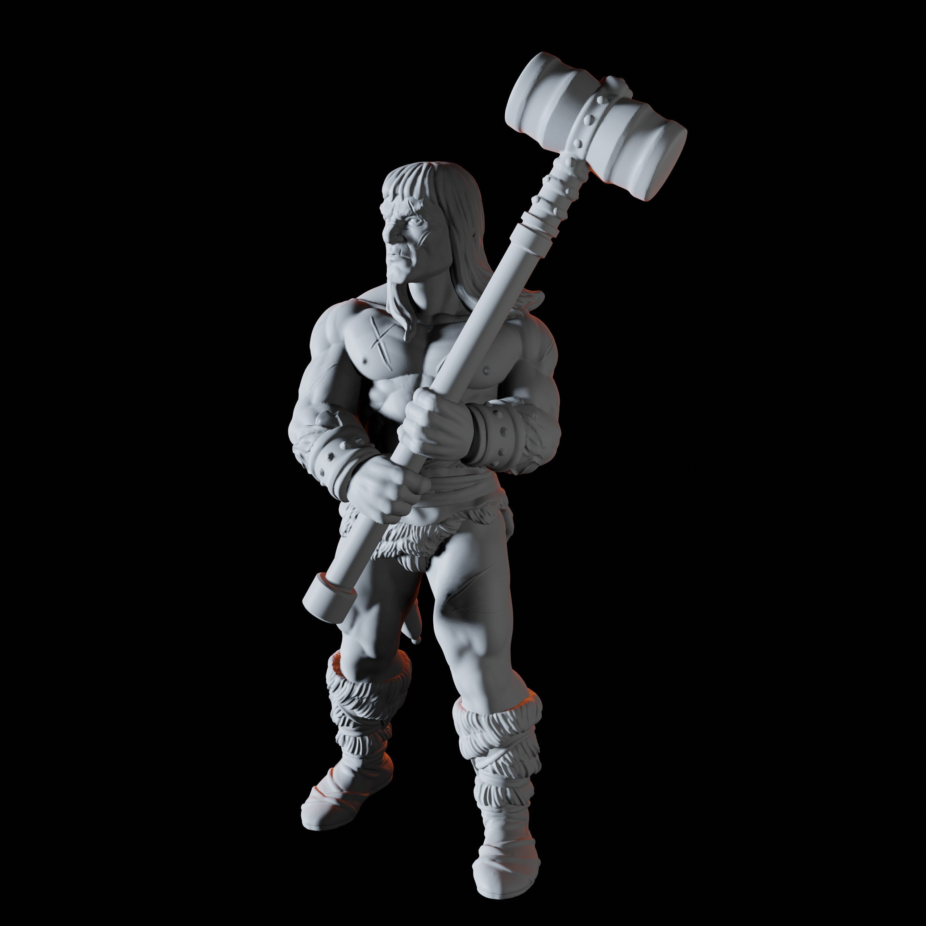 Barbarian Miniature for Dungeons and Dragons - Myth Forged
