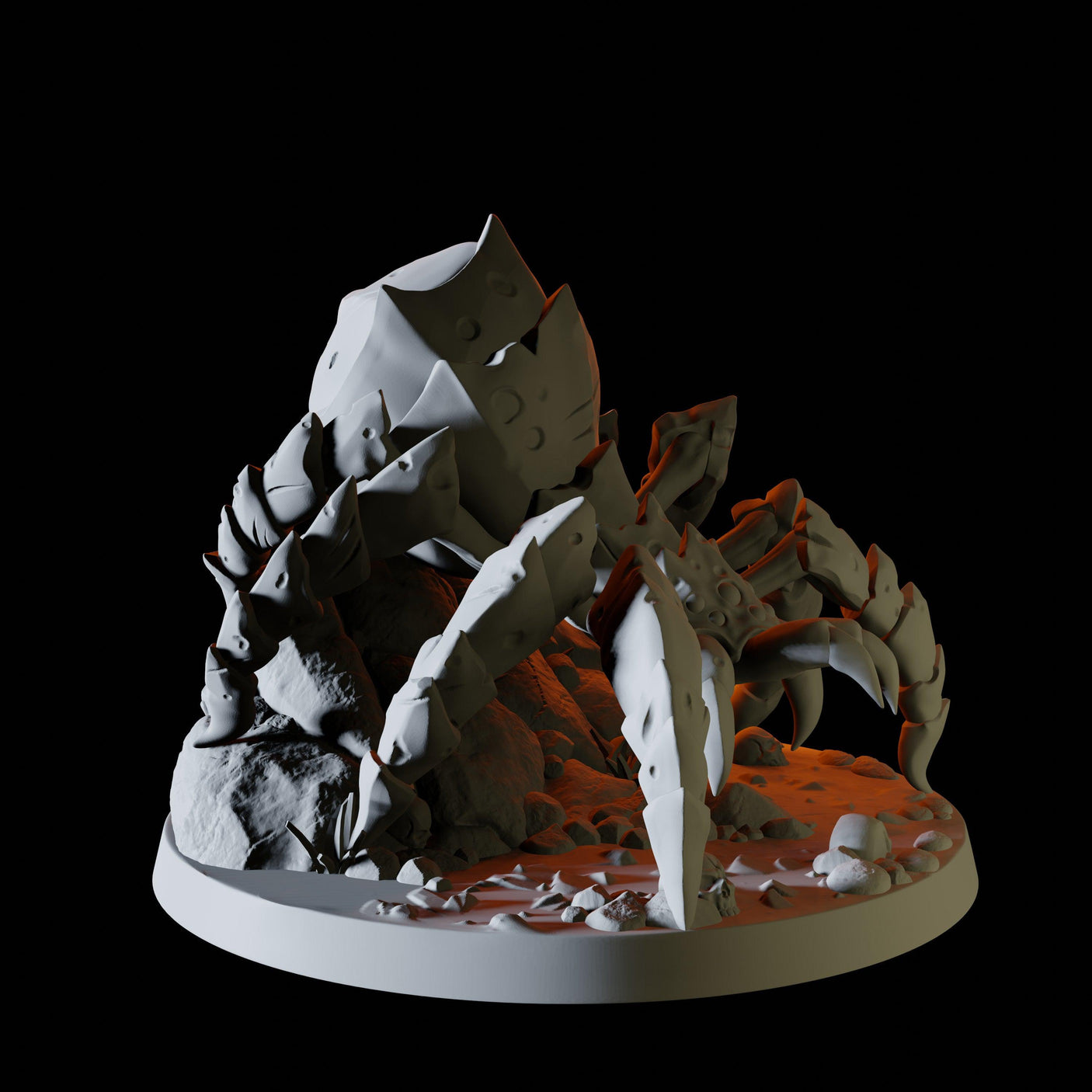 Cornered Giant Spider Miniature for Dungeons and Dragons, Pathfinder or other TTRPGs