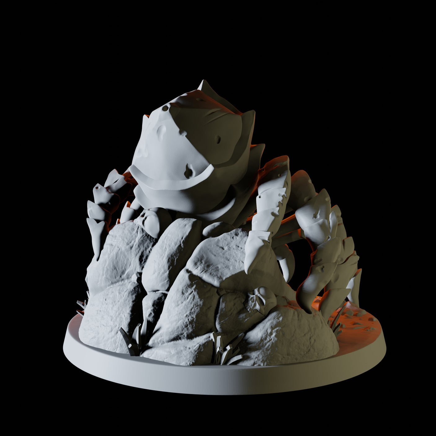 Cornered Giant Spider Miniature for Dungeons and Dragons, Pathfinder or other TTRPGs
