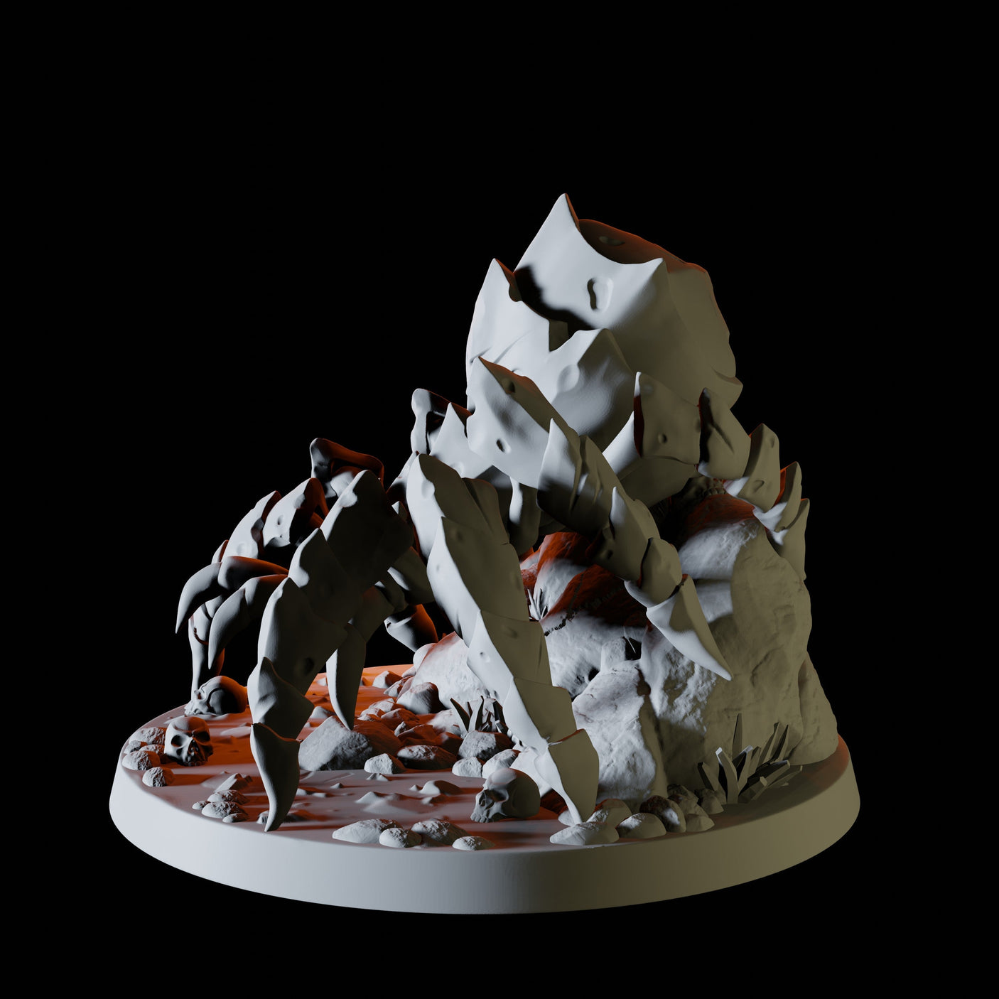 Cornered Giant Spider Miniature for Dungeons and Dragons, Pathfinder or other TTRPGs